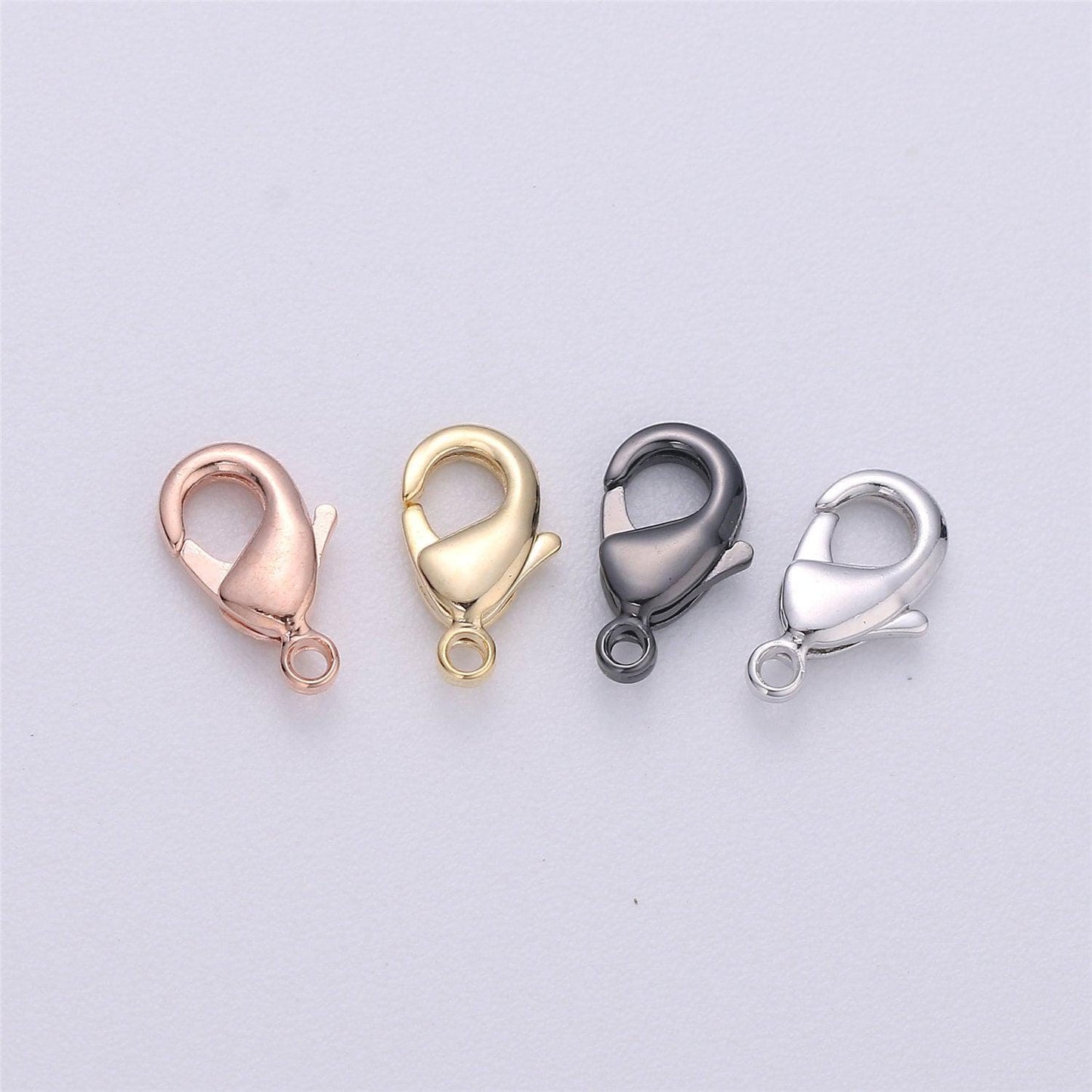 5pc wholesale lobster clasp gold lobster claw  for jewelry making, size option 9.1mmx5.2mm, supp-116