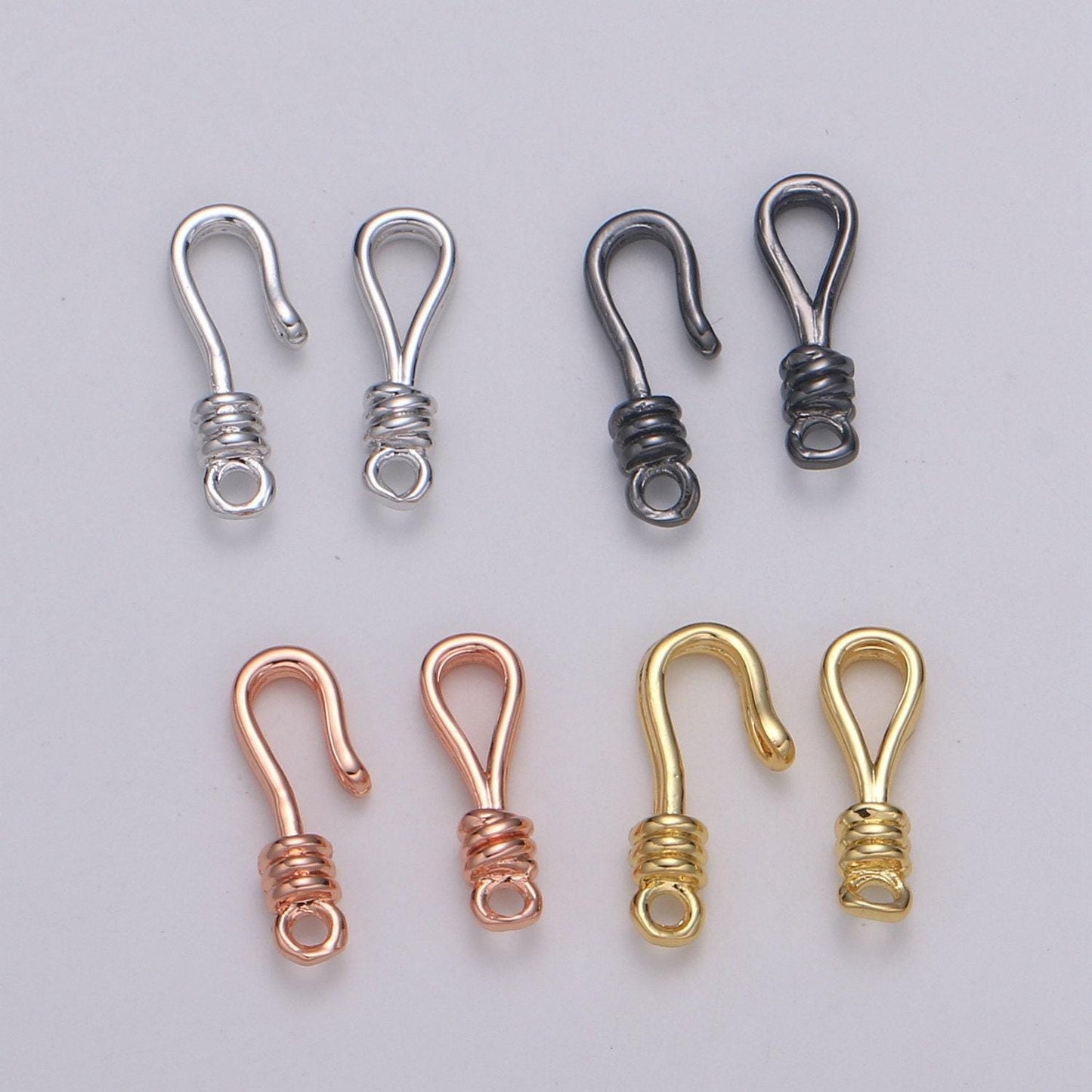1pair eye and hook gold toggle clasp chose color-gold, rose gold black, silver hook clasp for jewelry making supply supp-1136