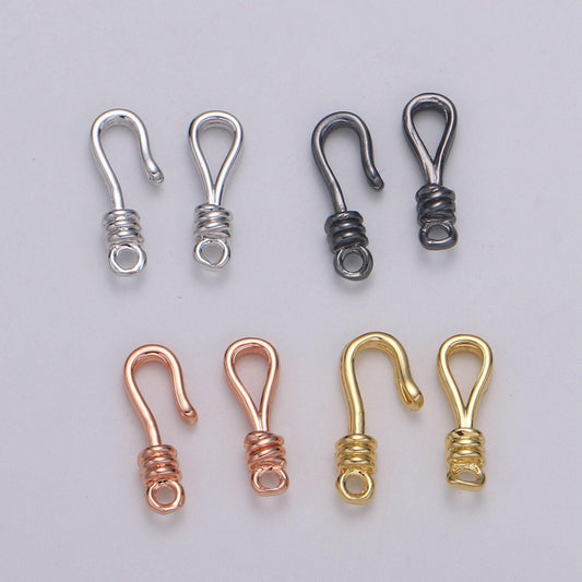 1pair eye and hook gold toggle clasp chose color-gold, rose gold black, silver hook clasp for jewelry making supply supp-1136