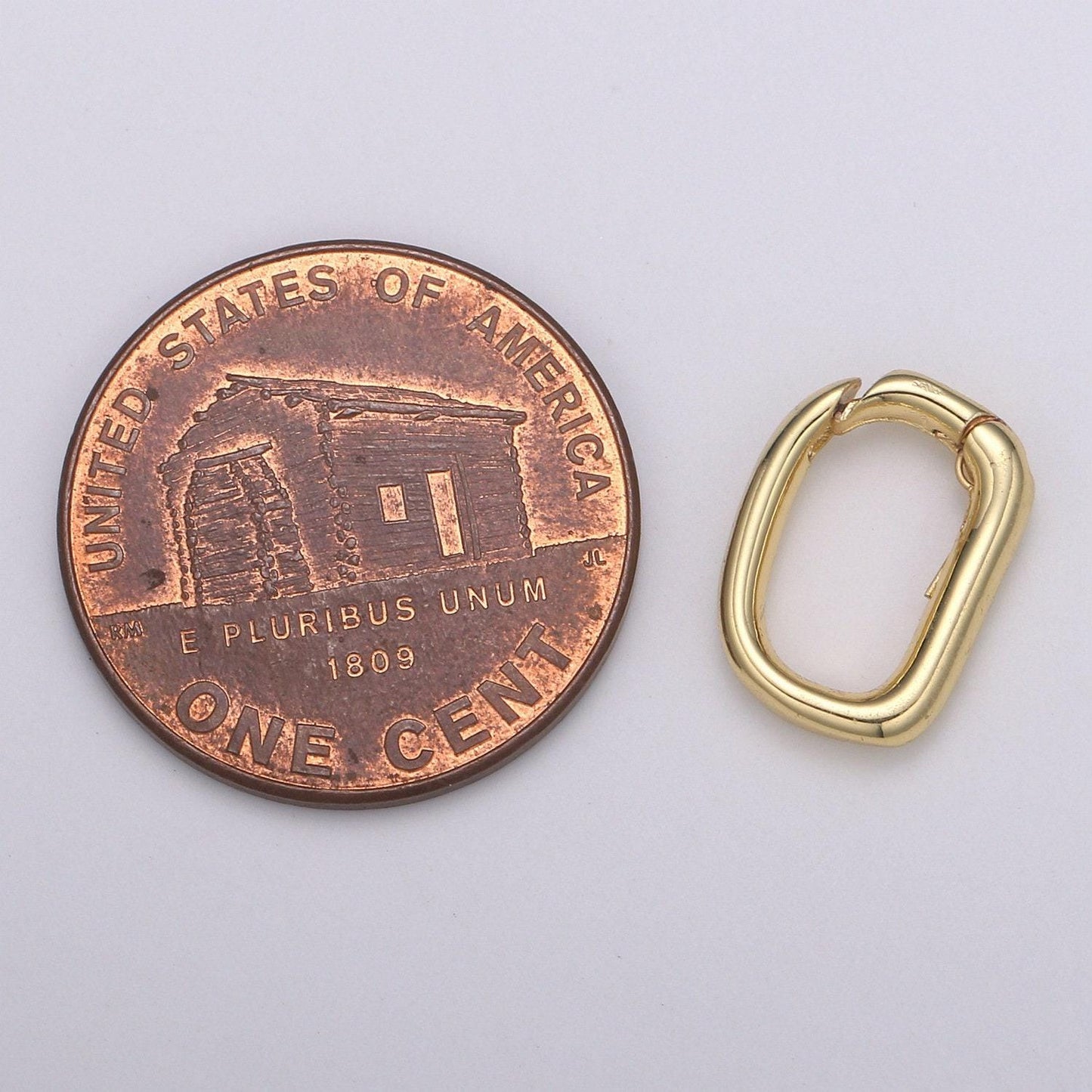 1pc small carabiner gold color spring push clasp, screw clasp d lock, interlocking oval lock clasp, supp-944