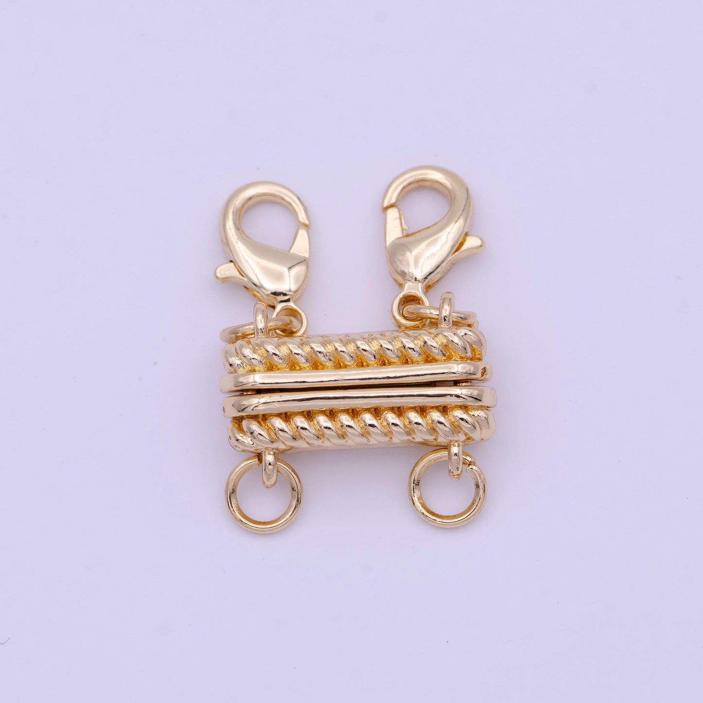 Gold layered necklace detangler, 2 / 3 detangler clasp, layering necklace spacer, multi strand necklace, untangling clasp for bracelet k-292