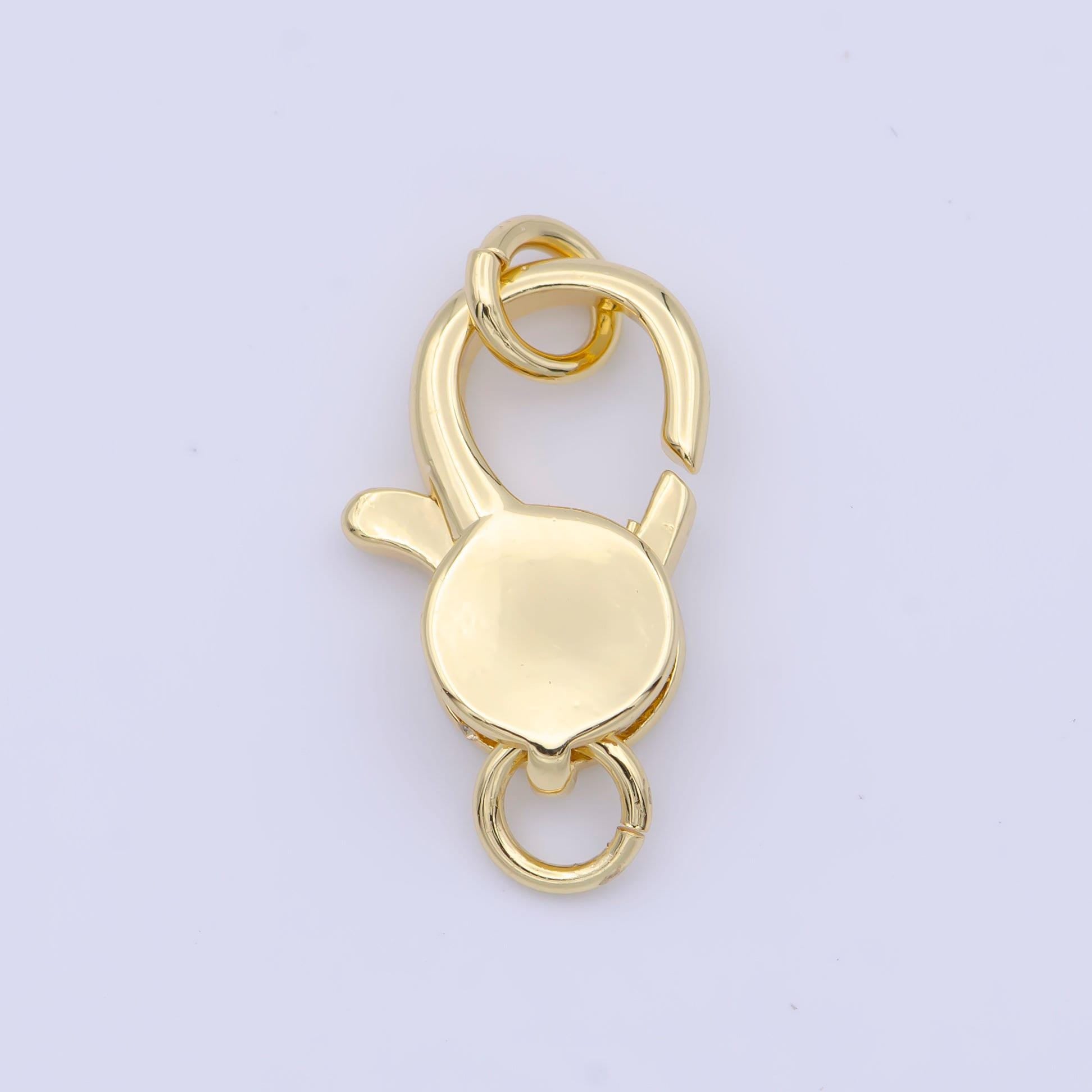 1pc wholesale lobster clasp, lobster claw with jump ring for jewelry necklace bracelet anklet making, size 15.7mmx10.2mm, k-290