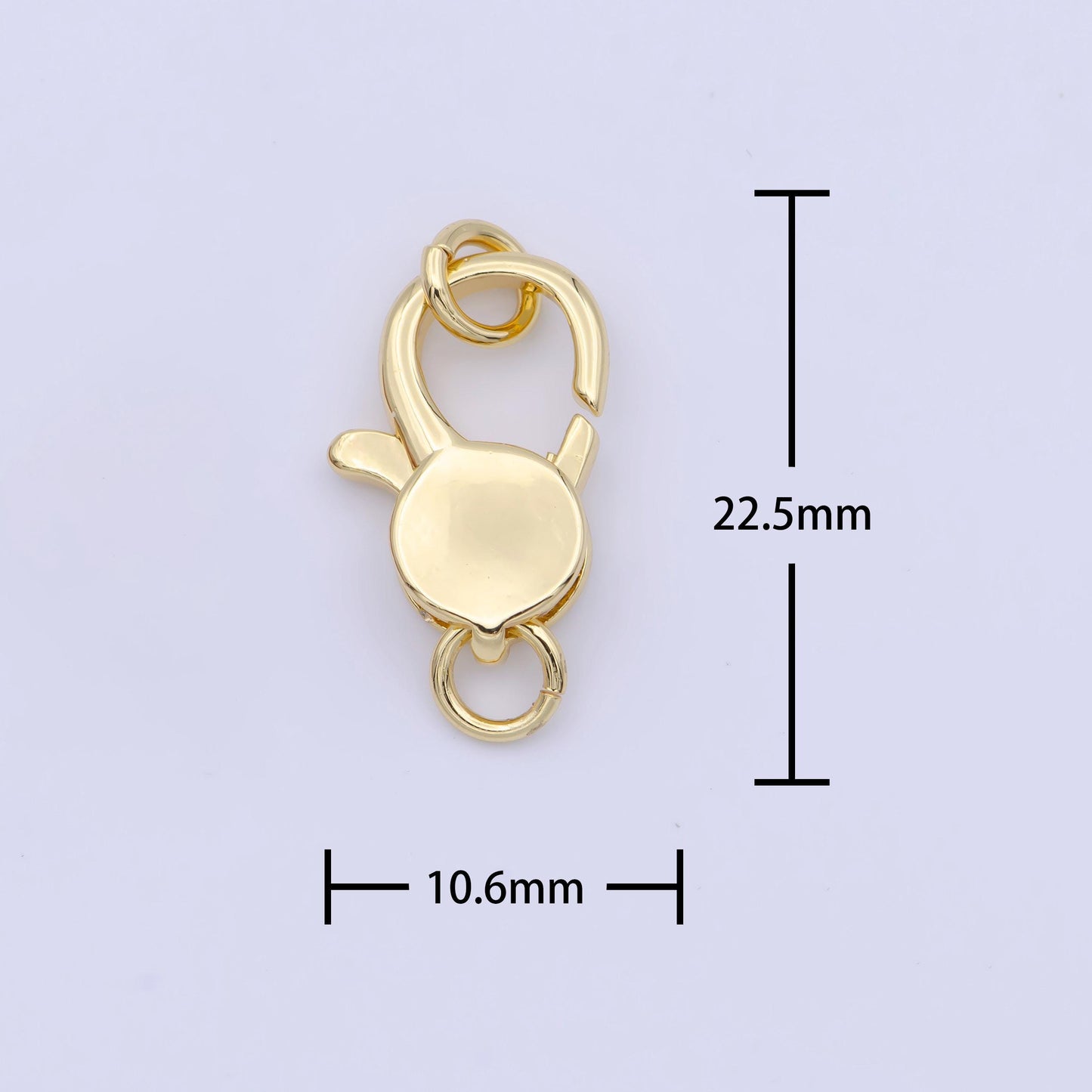 1pc wholesale lobster clasp, lobster claw with jump ring for jewelry necklace bracelet anklet making, size 15.7mmx10.2mm, k-290