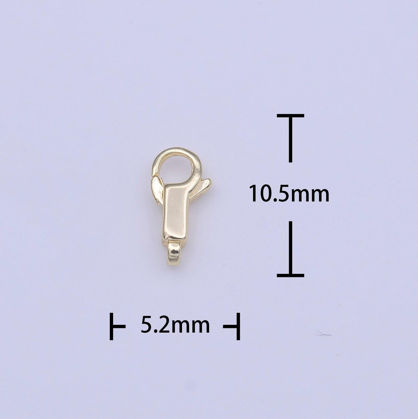 Mini gold lobster clasp 10.5 x 5.2mm jewelry making supplies chain findings for bracelet necklace anklet component k270