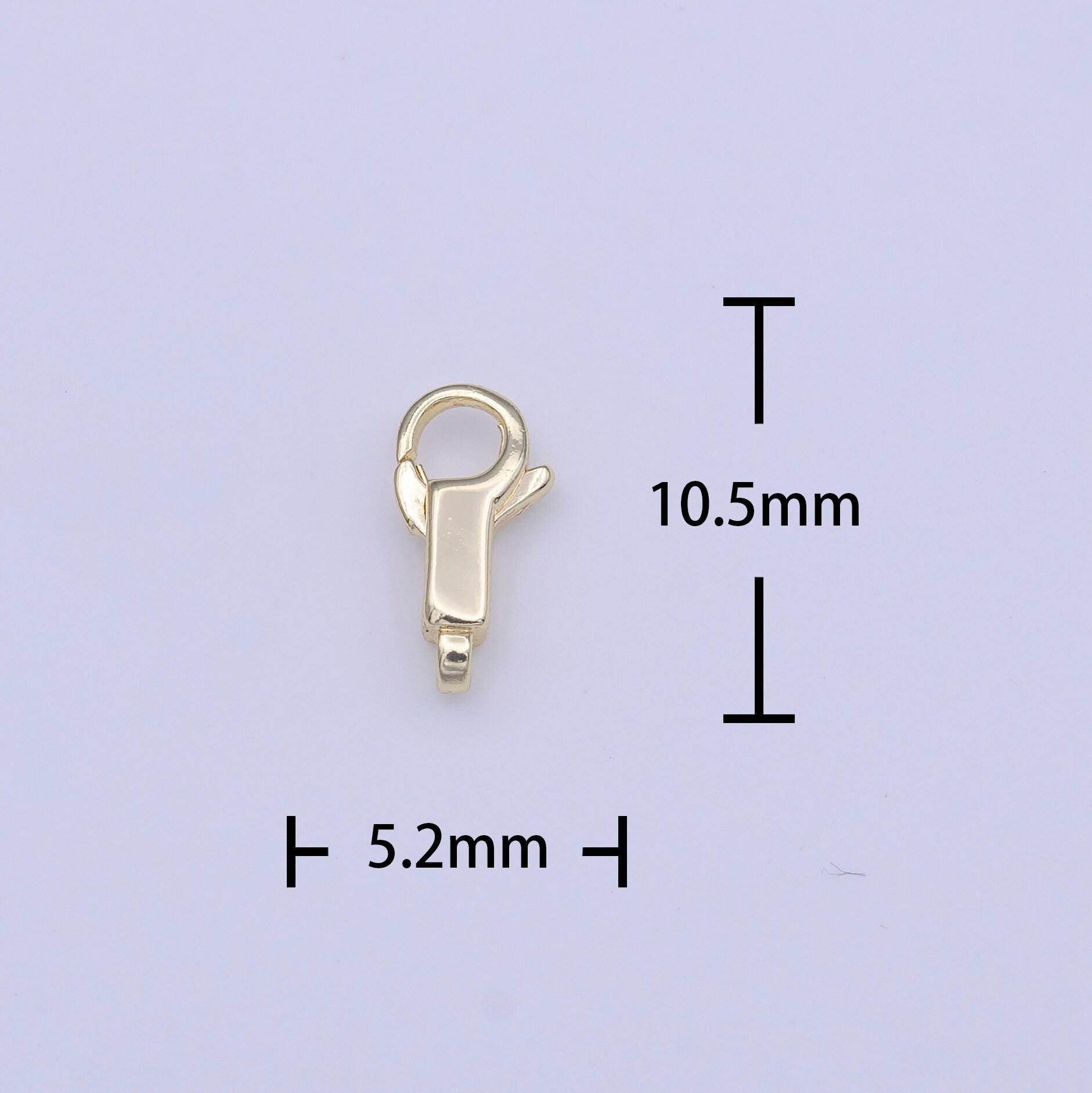 Mini gold lobster clasp 10.5 x 5.2mm jewelry making supplies chain findings for bracelet necklace anklet component k270