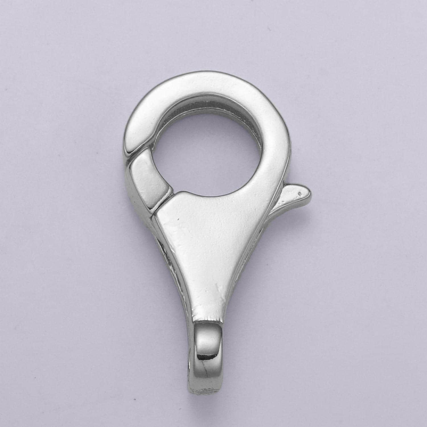 1pc wholesale lobster clasp 24k gold , slender lobster claw for jewelry making, size 20.1mmx11.1mm, supp-1115