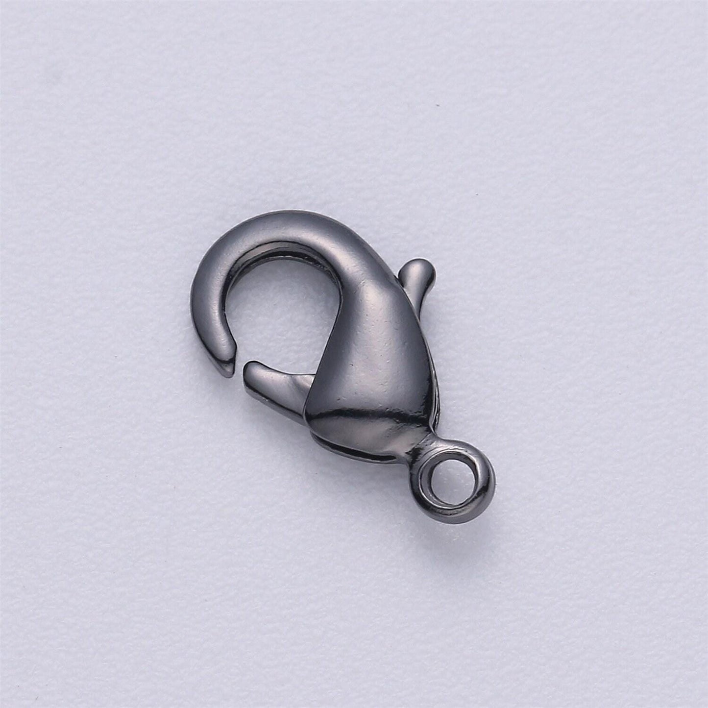 Wholesale gold lobster clasp supplies kit for jewelry making necklace bracelet anklet in black, rose gold, silver, gold 15*9mm