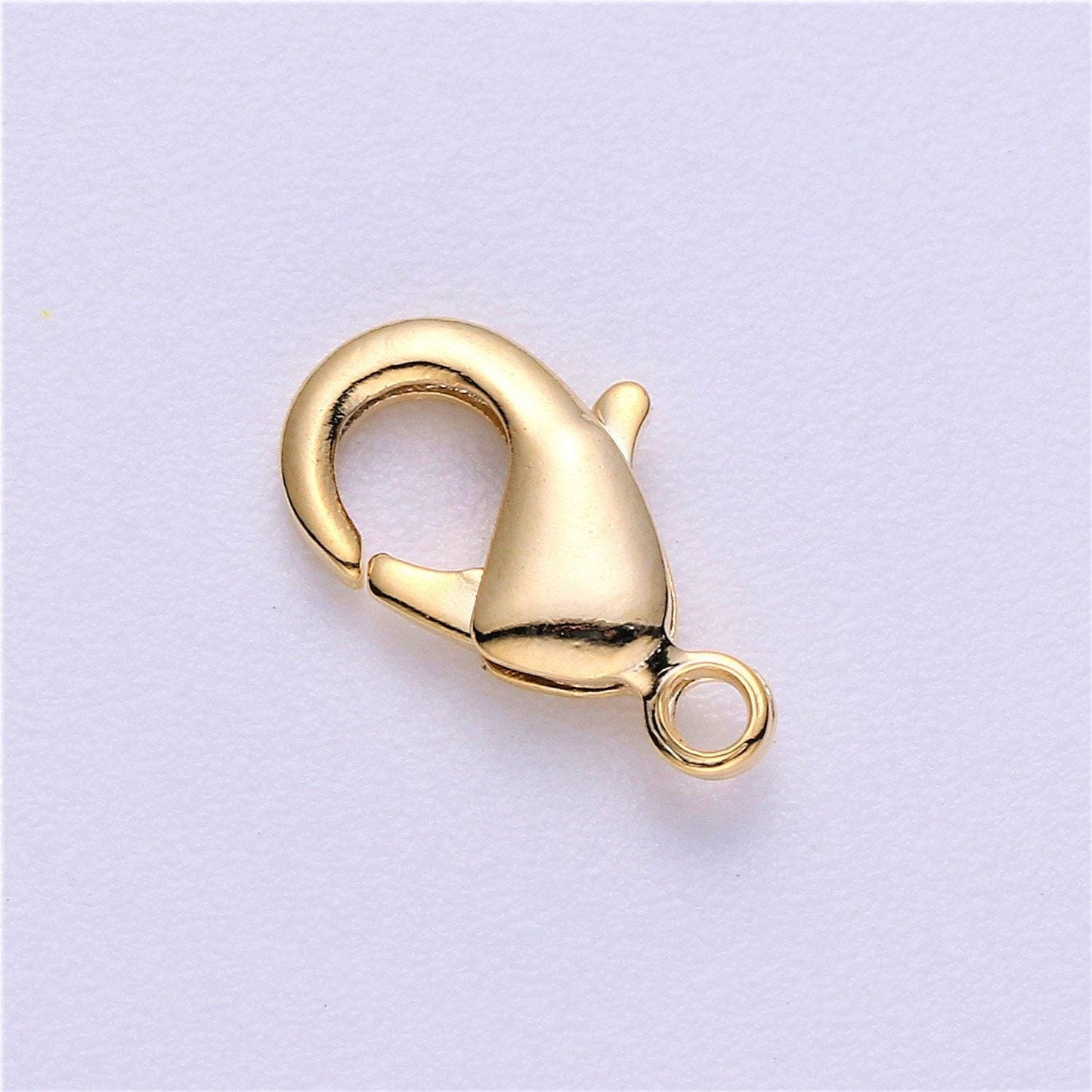 Wholesale gold lobster clasp supplies kit for jewelry making necklace bracelet anklet in black, rose gold, silver, gold 15*9mm