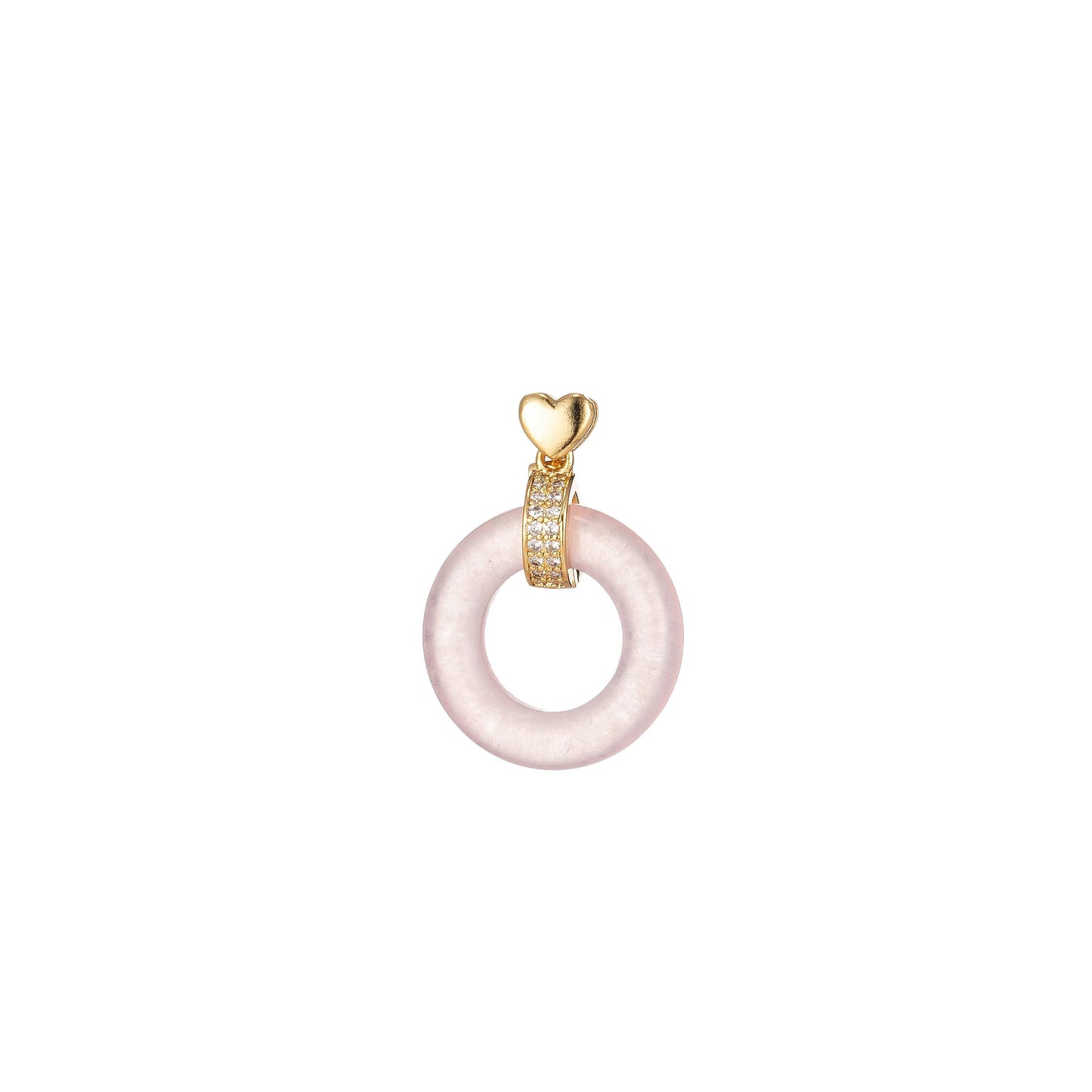 Dainty donut charm pendant acrylic glass dangle charm j-852 j-853 j-854 j-855 j-856