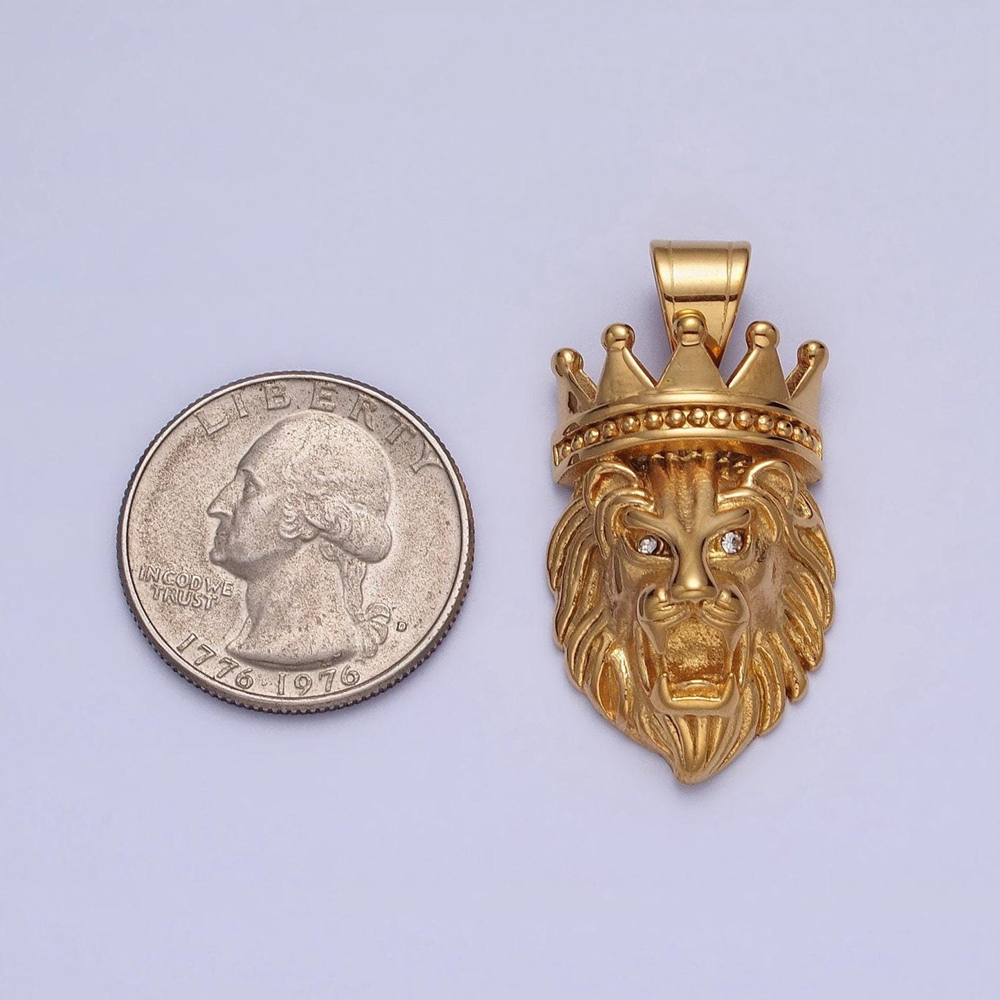 Stainless steel lion king pendant men hip hop jewelry gold statement charms 3d pendants j749 j752