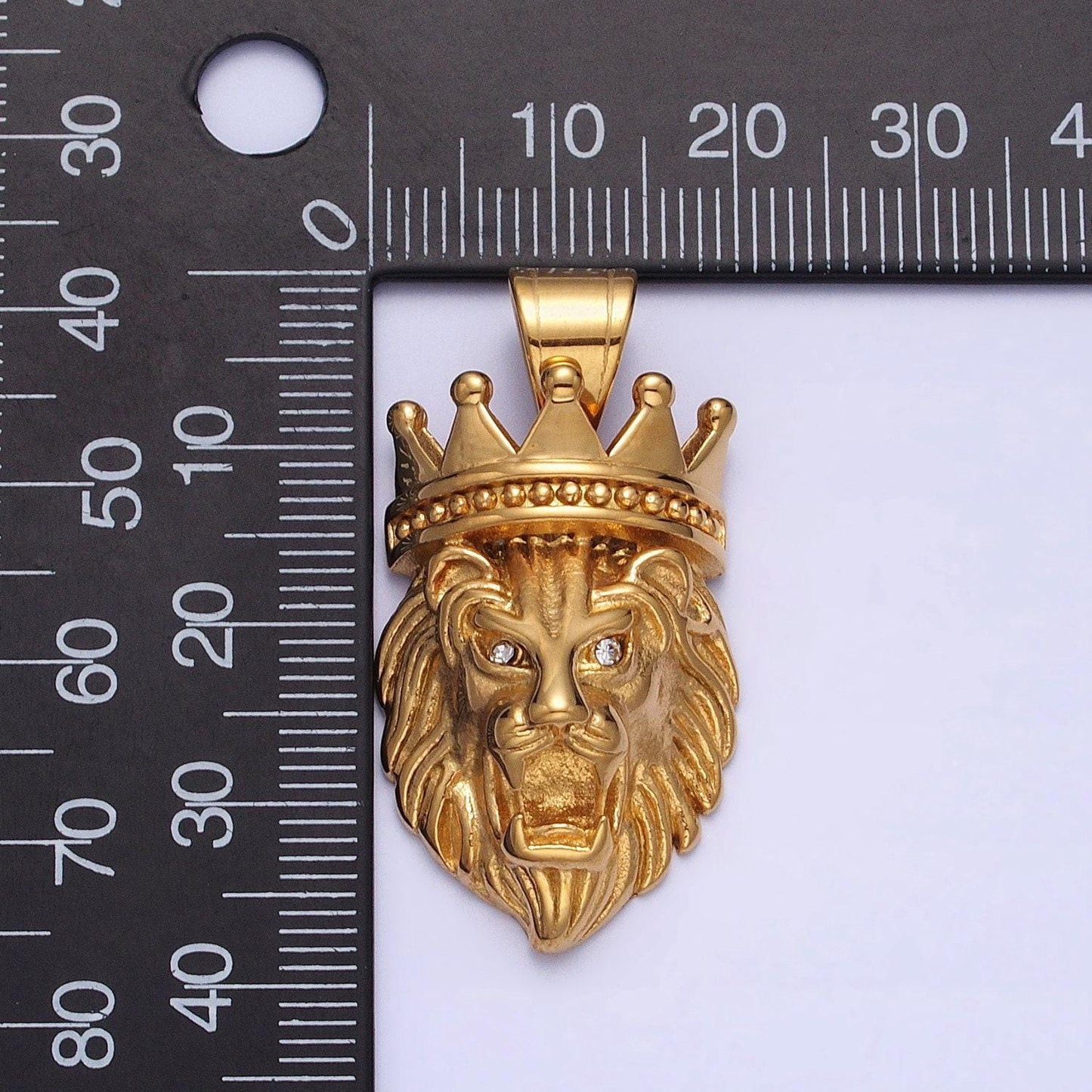 Stainless steel lion king pendant men hip hop jewelry gold statement charms 3d pendants j749 j752