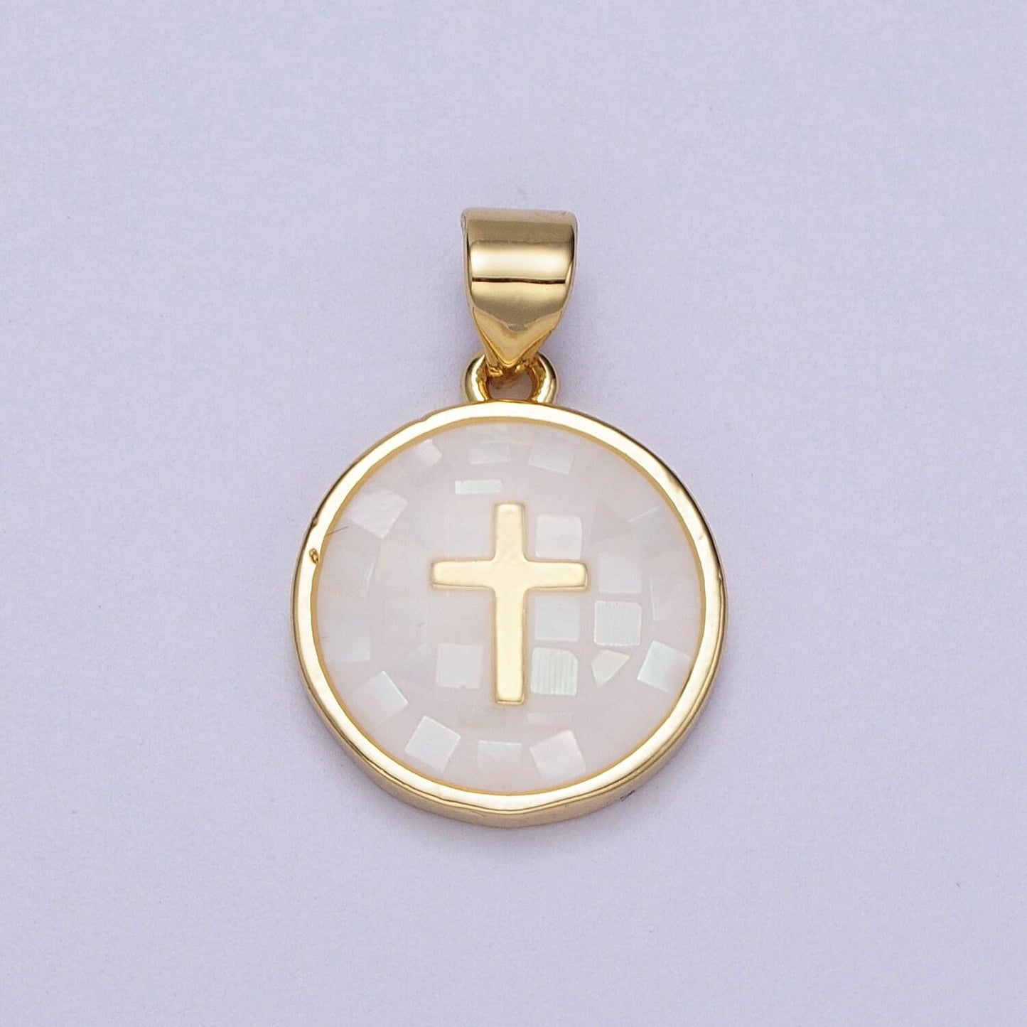 24k gold filled pink shell cross charm pendant white green blue shell religious charm necklace bracelet pendant 20x13.8mm i-075