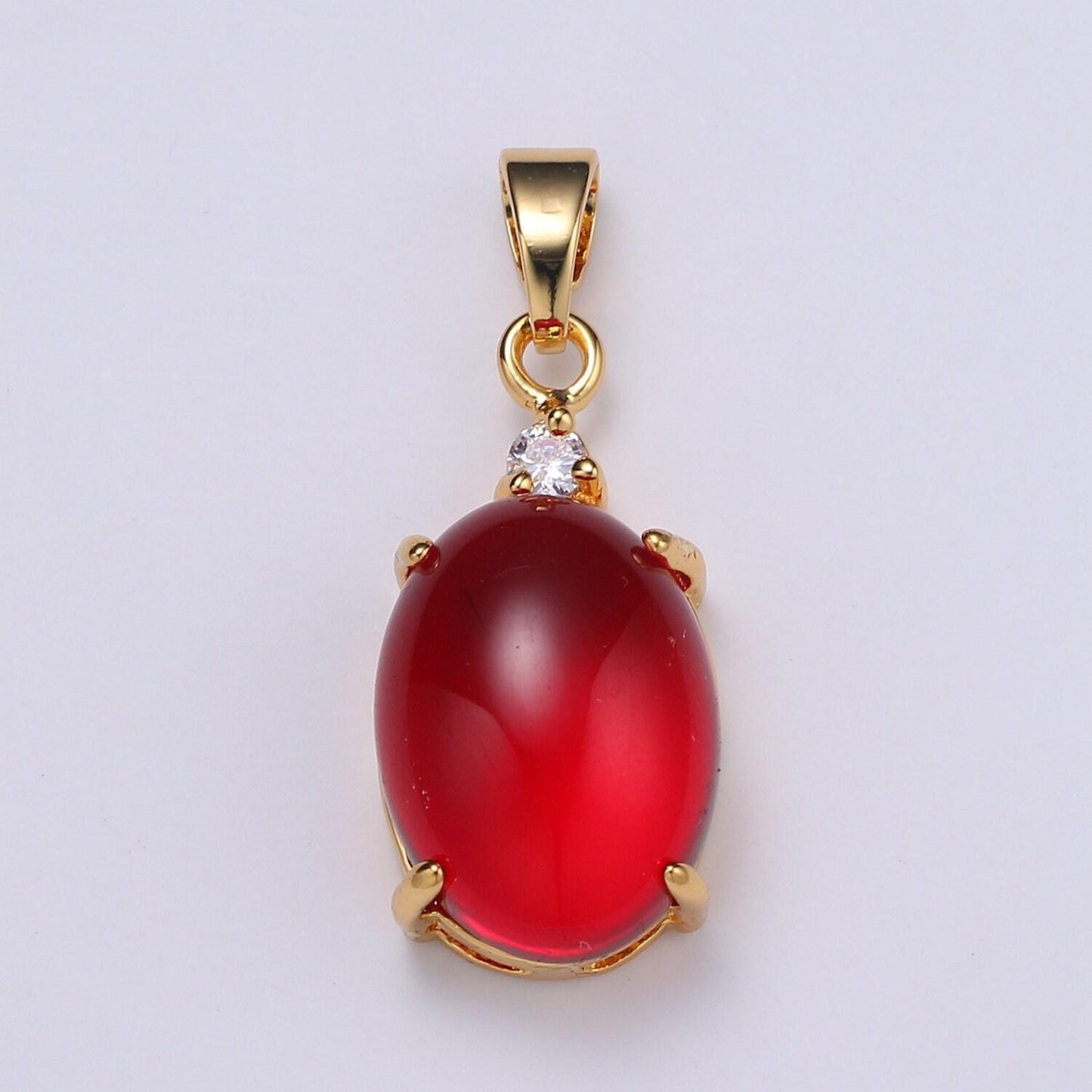 Multi color cat's eye: pink,plum,red ruby ,peridot 24k gold solitaire cz pendant, large cat's eye stone, pdgf-1625-1629