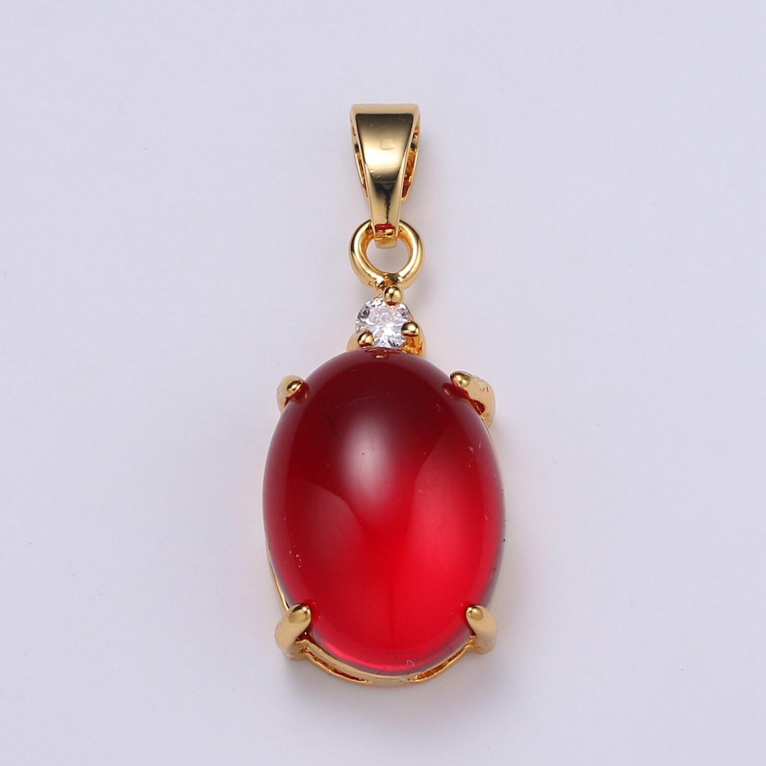 Multi color cat's eye: pink,plum,red ruby ,peridot 24k gold solitaire cz pendant, large cat's eye stone, pdgf-1625-1629