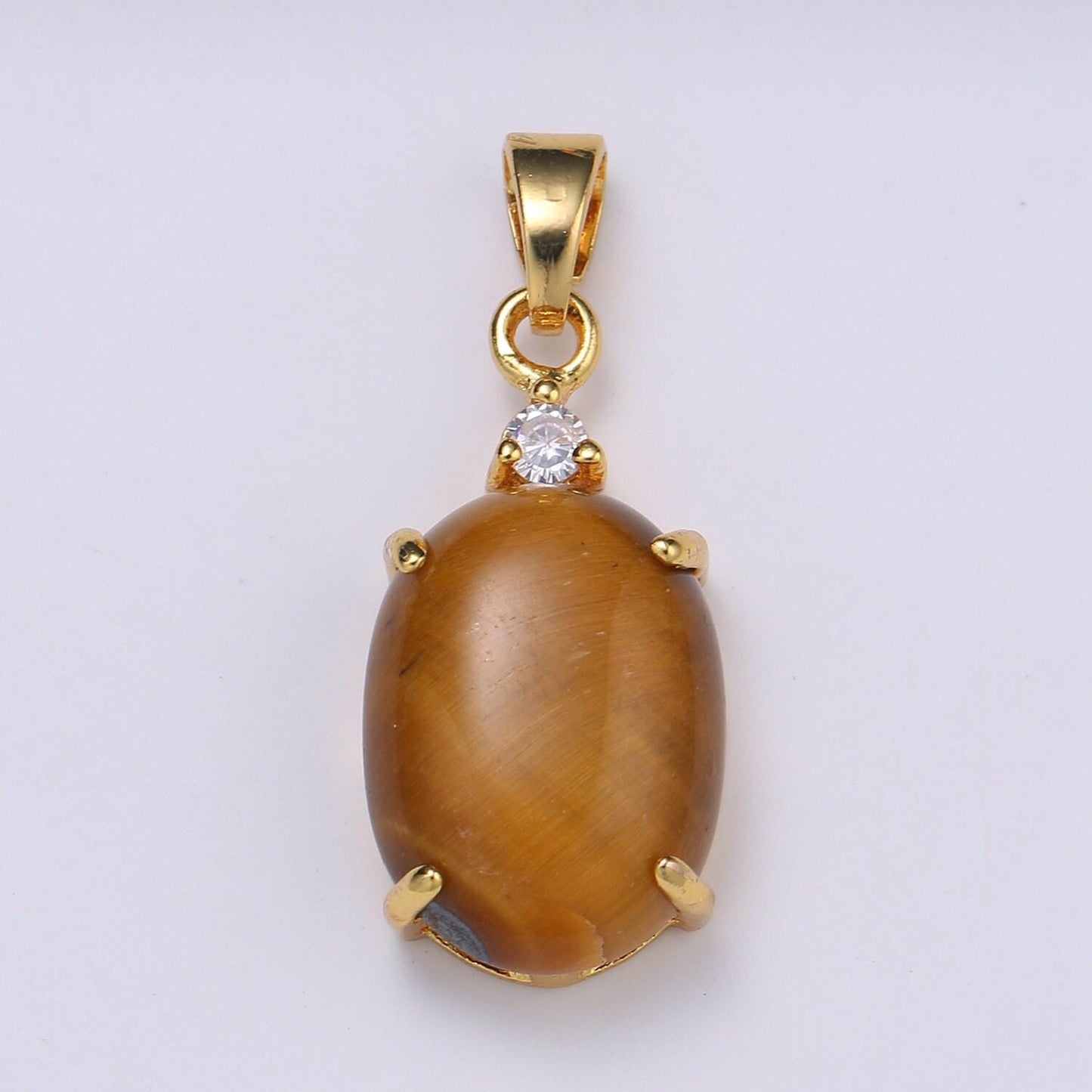 Multi color cat's eye: pink,plum,red ruby ,peridot 24k gold solitaire cz pendant, large cat's eye stone, pdgf-1625-1629