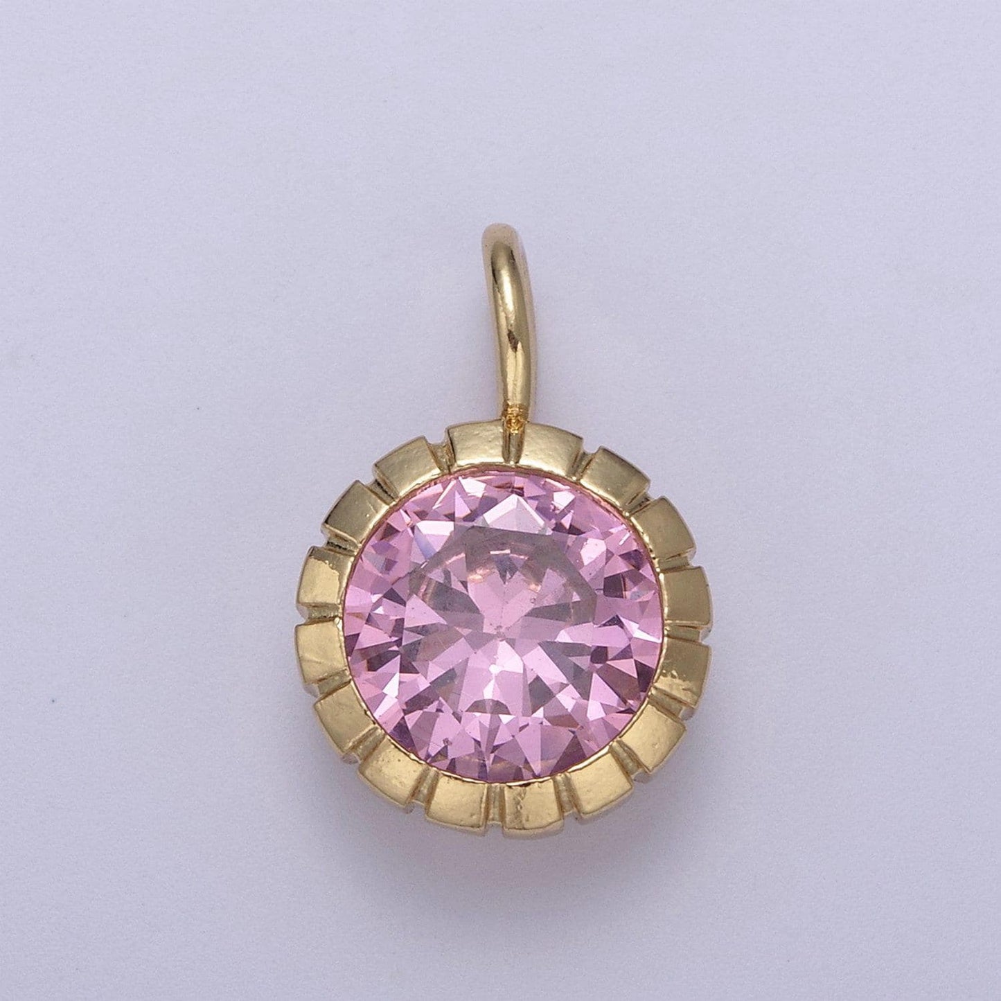 May / june birthstone pendant add on charm dainty cubic cz stone for necklace bracelet supply h-495 / h-496