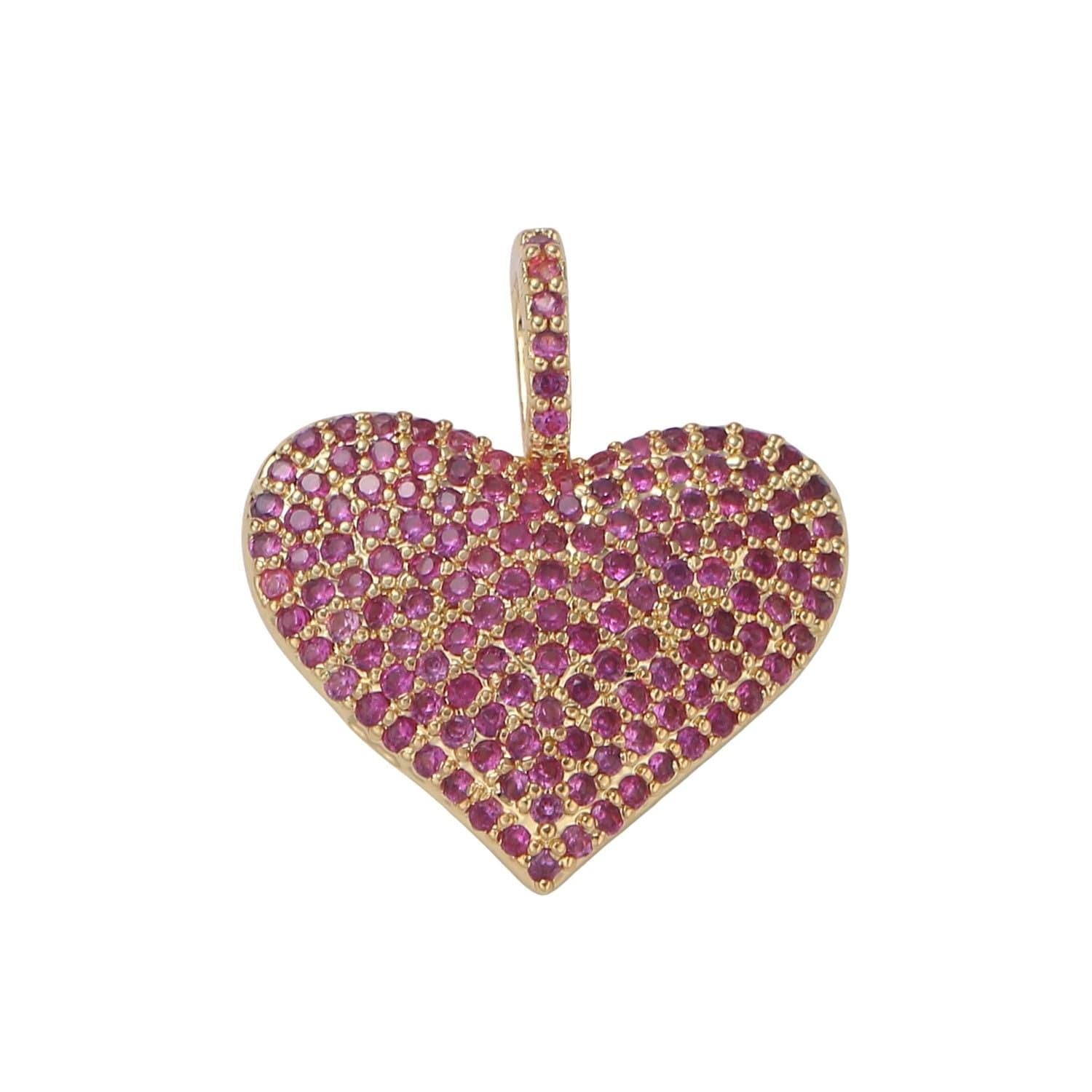 Dainty gold filled heart charms h-438 h-462 h-467 h-486 h-488