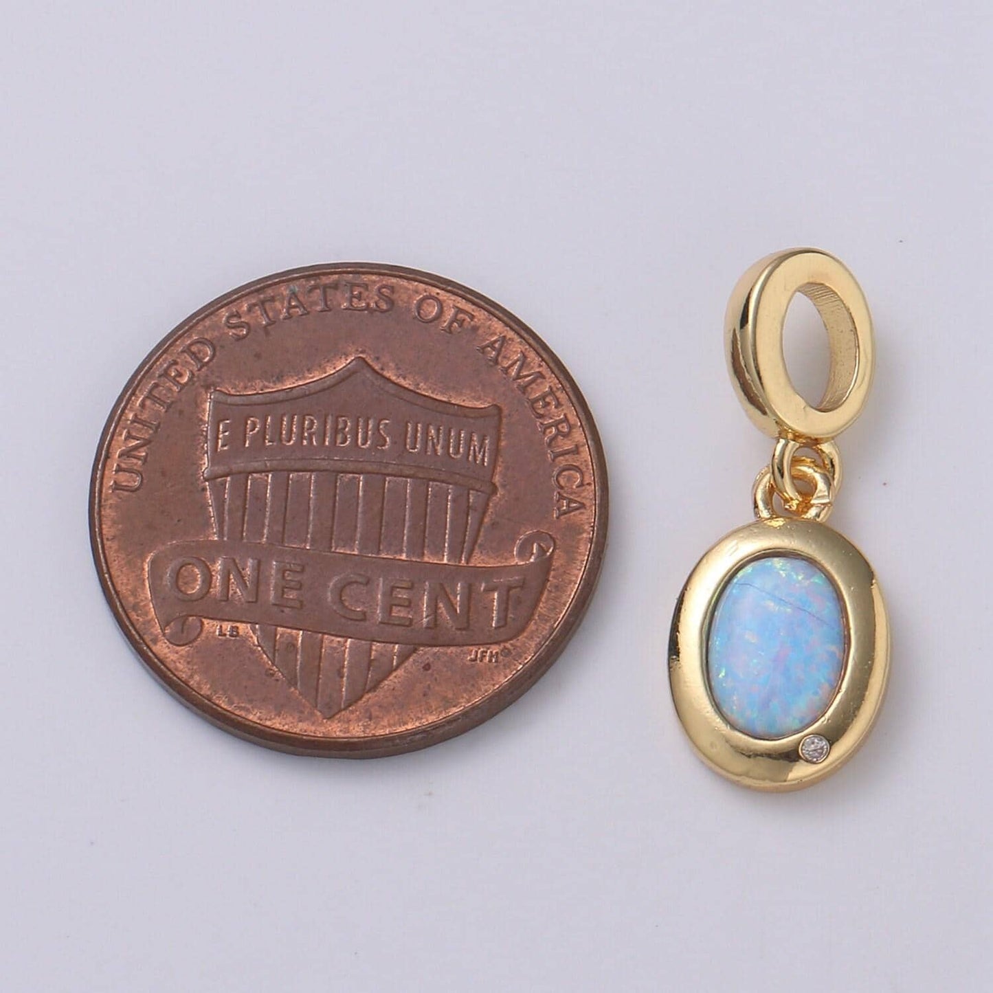 Dainty solitaire pendant 14k gold filled oval pendant for necklace opal charm birthstone cz geometric bezel charm h-389 h-390 h-392 h-397