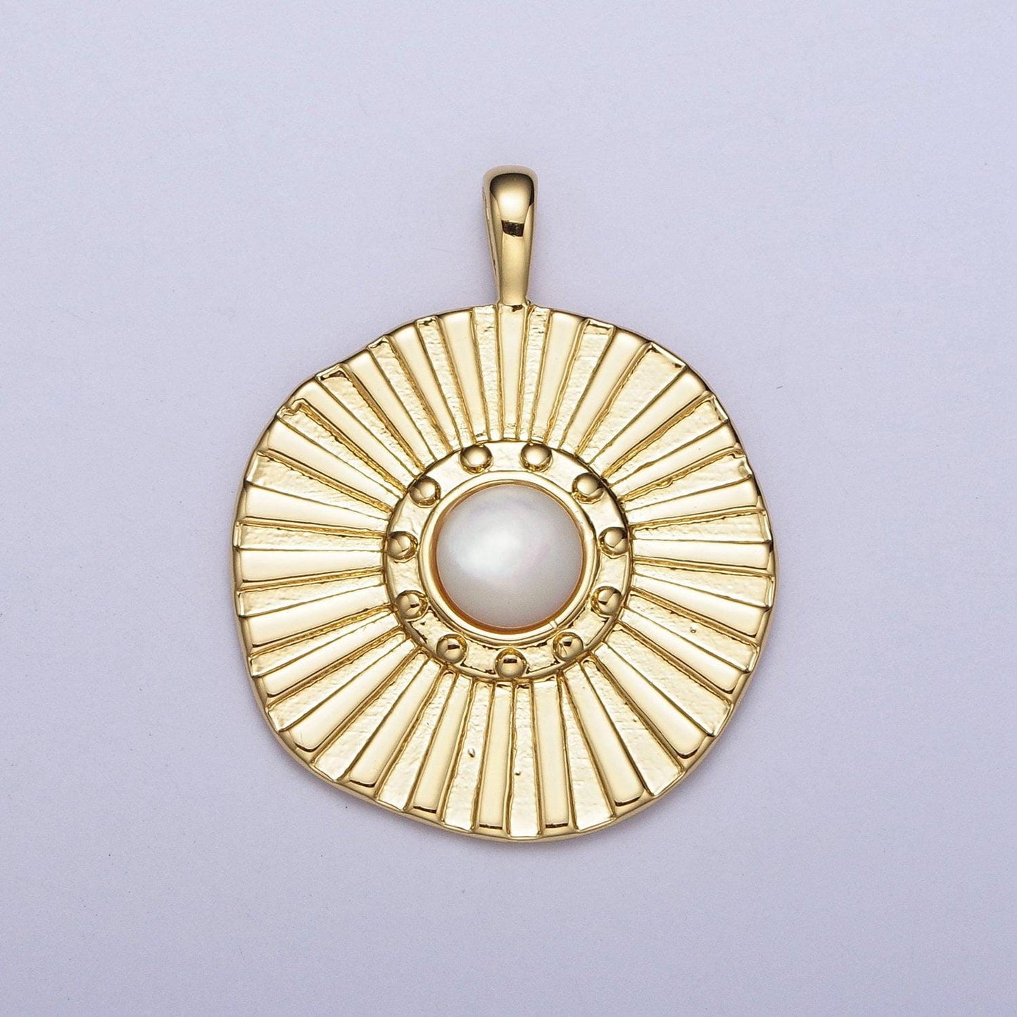 14k gold filled sun charm necklace, celestial necklace pendant gold pearl sun beam mother of pearl charm necklace sunburst charm h327
