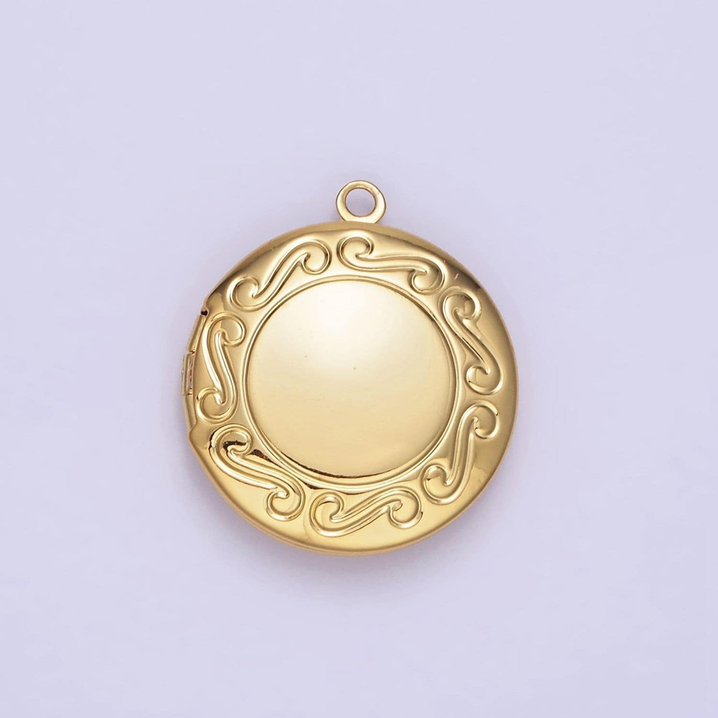24k gold filled locket charm gold round locket charm bohemian locket pendant for jewelry making h269