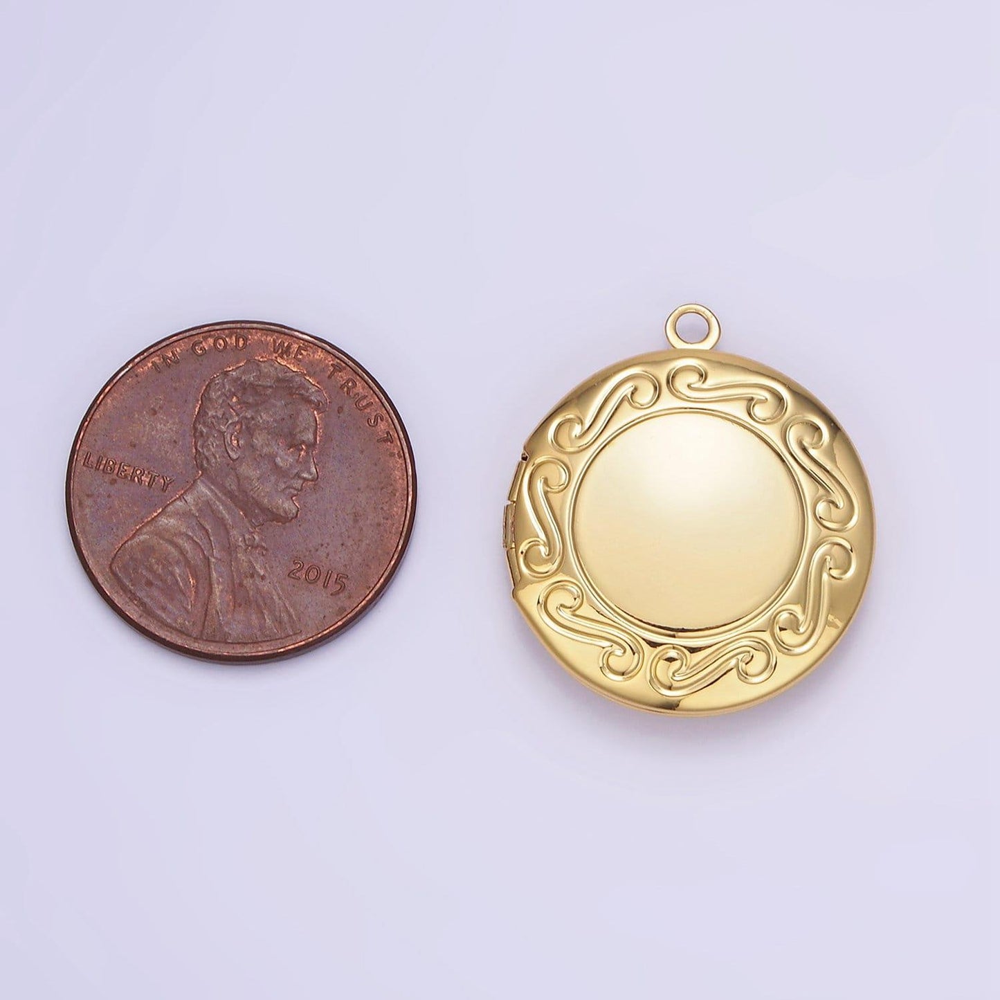 24k gold filled locket charm gold round locket charm bohemian locket pendant for jewelry making h269