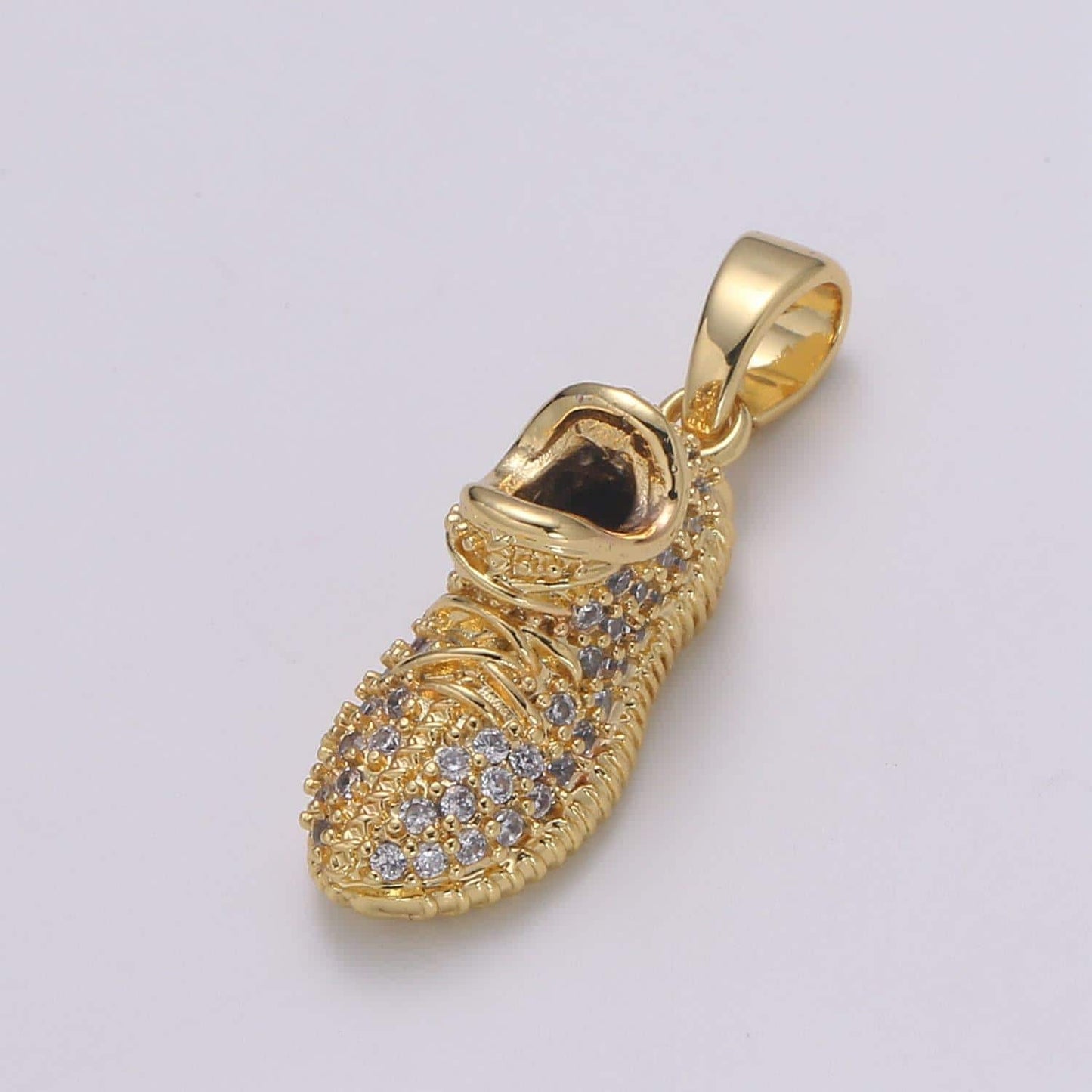 Dainty gold filled sneakers pendants h-248 - h-249