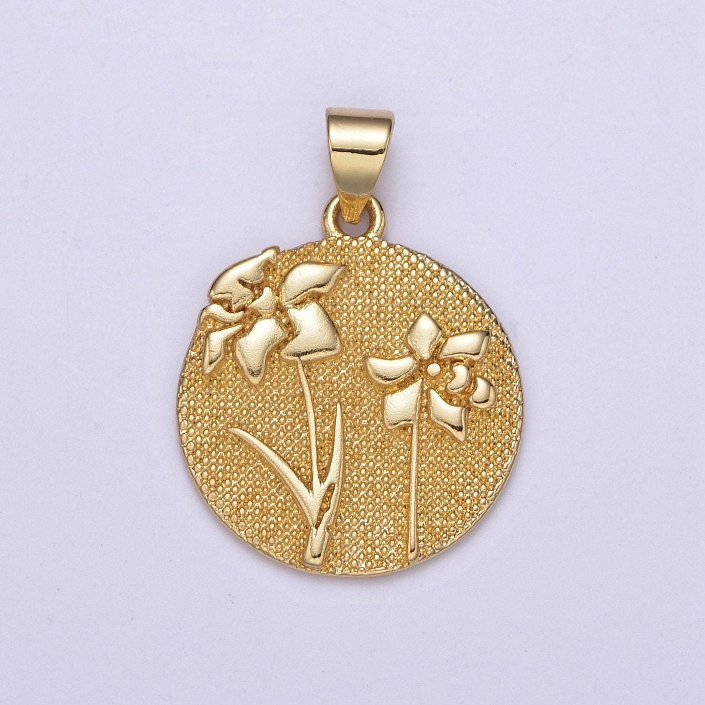 Wild flower collection gold rose flower, cotton blossom, sun flower dandelion charm medallion for necklace bracelet supply