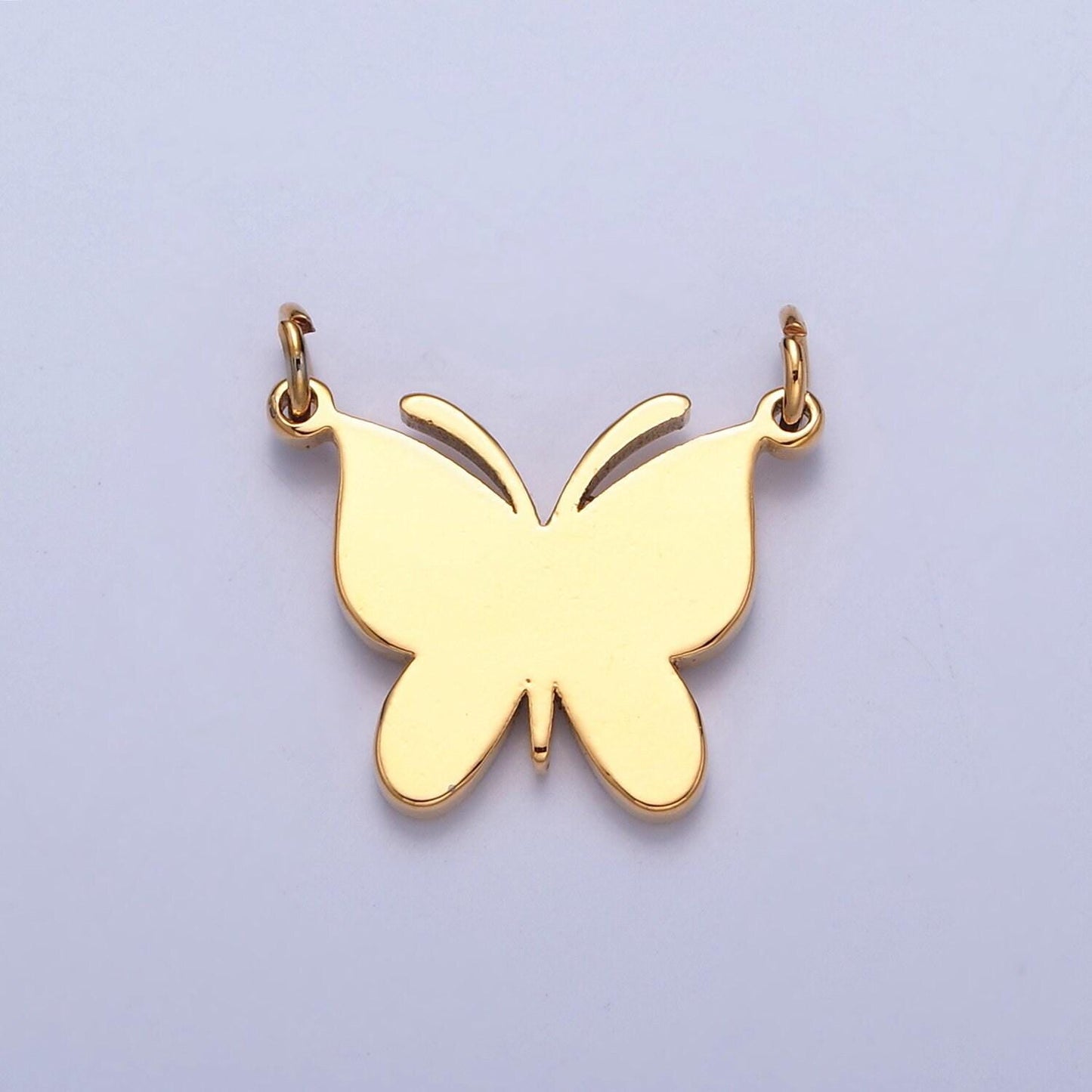 Minimalist gold filled butterfly connector, 16.5mmx17.5mm spring mariposa charm for jewelry making | g-927, g-928, g-929