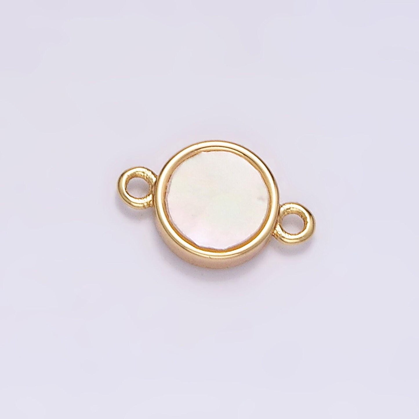 Round rectangle bezel connector pendant charm connector bezel cut bracelet necklace link connector g697