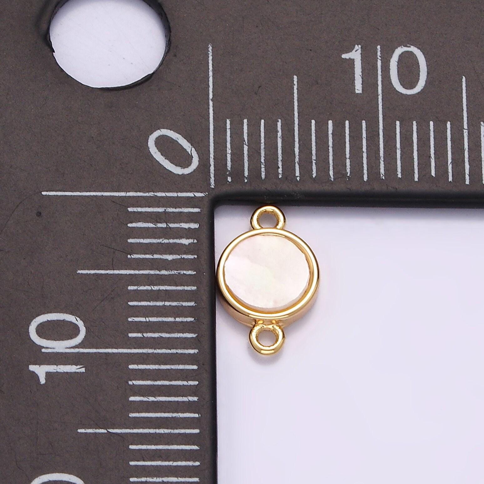 Round rectangle bezel connector pendant charm connector bezel cut bracelet necklace link connector g697