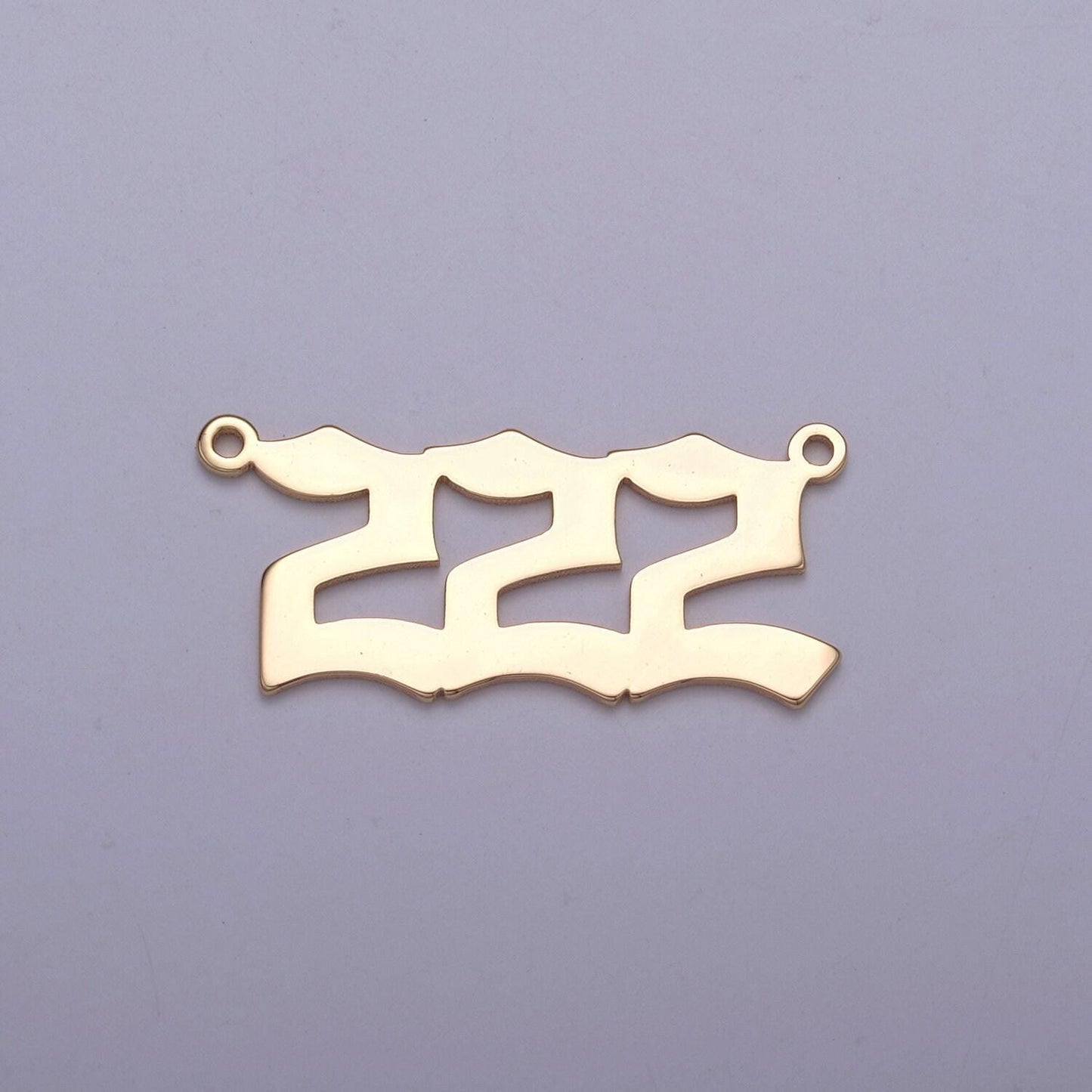 14k gold plated angel number charm connector lucky number for necklace bracelet component | g622-626