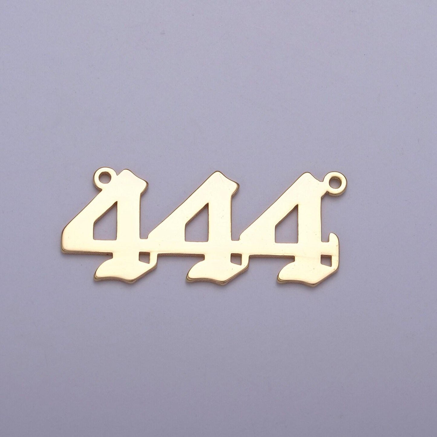 14k gold plated angel number charm connector lucky number for necklace bracelet component | g622-626