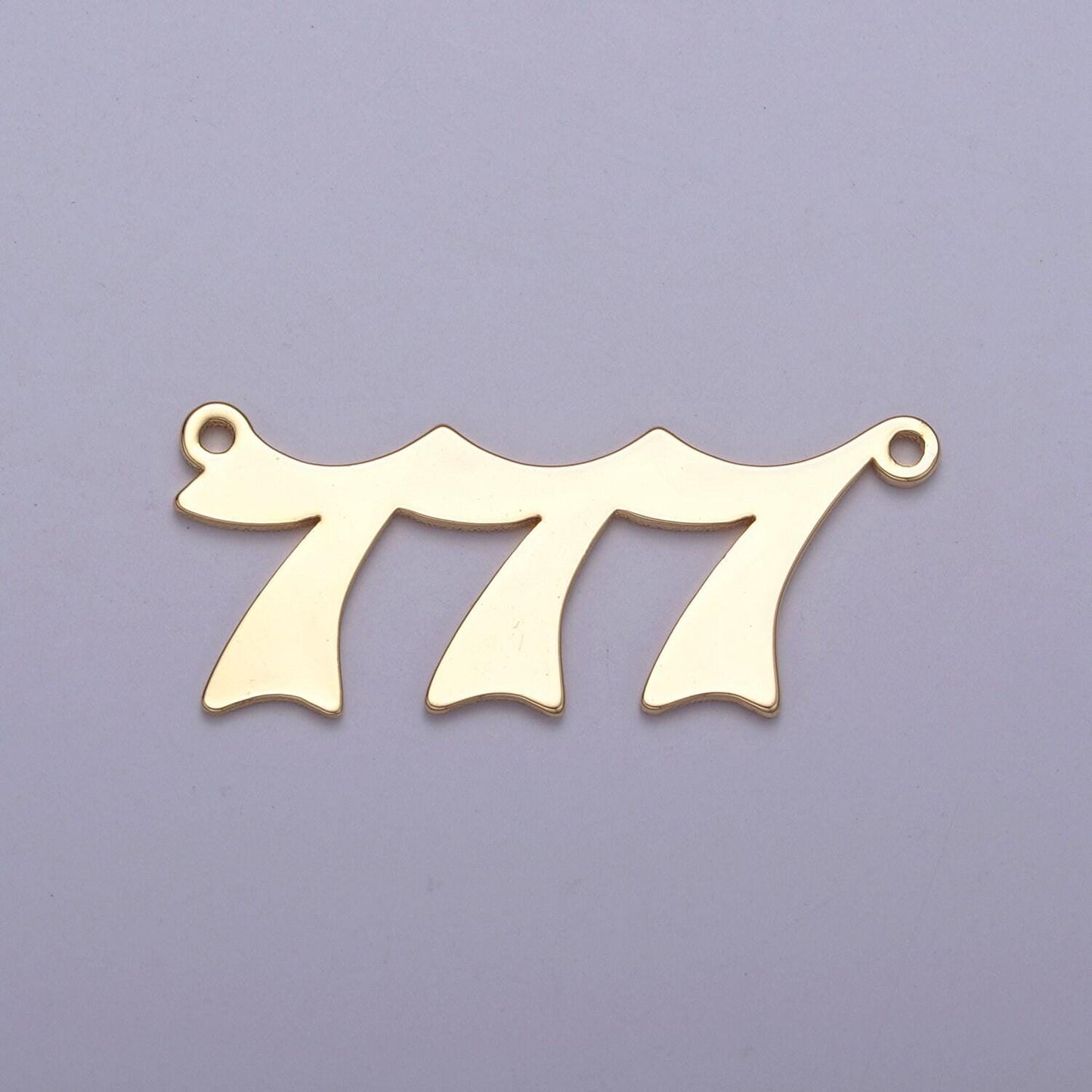 14k gold plated angel number charm connector lucky number for necklace bracelet component | g622-626