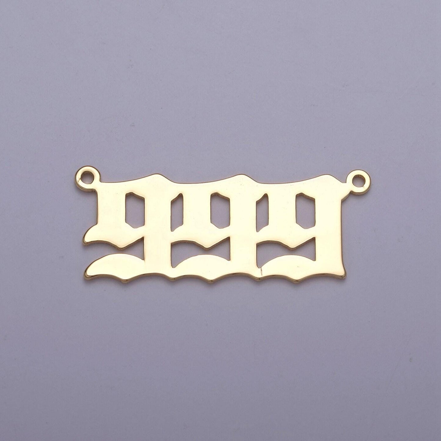 14k gold plated angel number charm connector lucky number for necklace bracelet component | g622-626