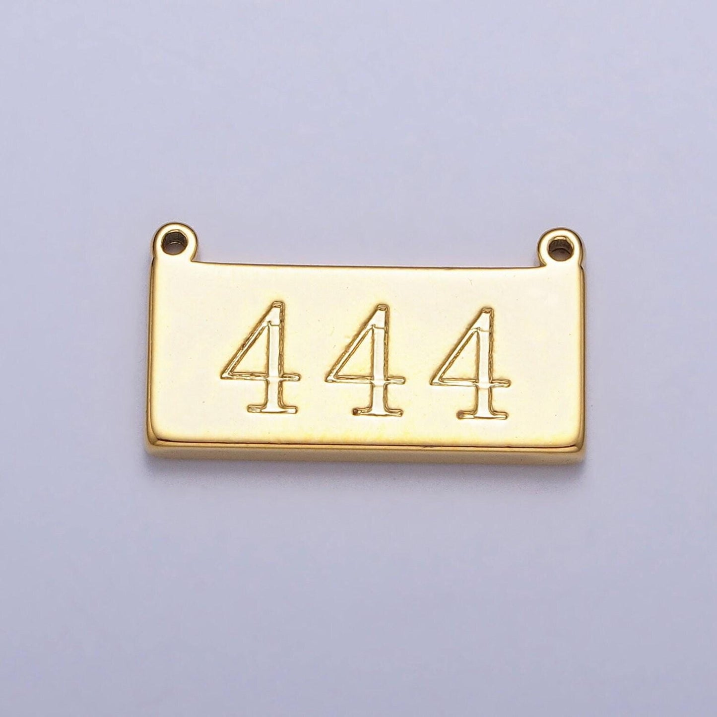 Dainty gold filled angel number charm connector gold bar lucky number for necklace bracelet component personalized jewelry | g610-615