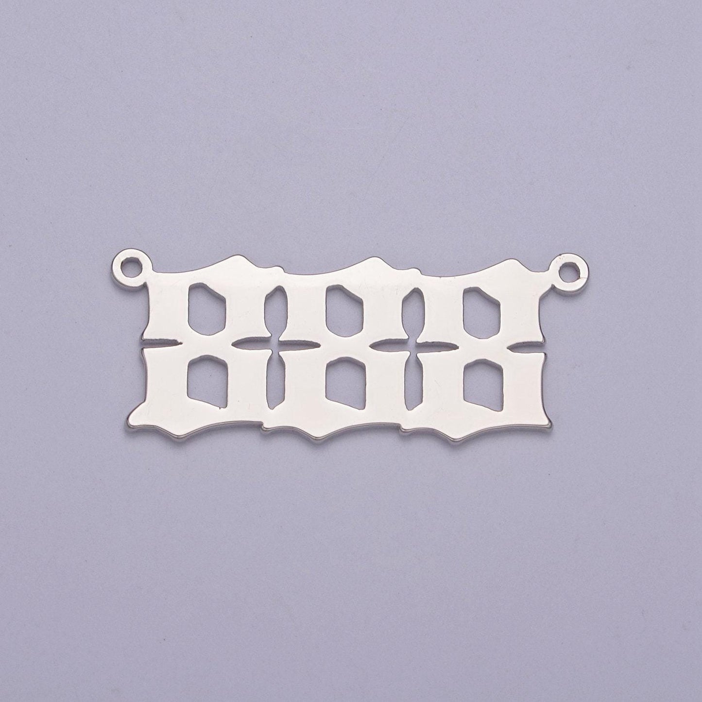 Silver angel number charm connector lucky number for necklace bracelet component | g605-609