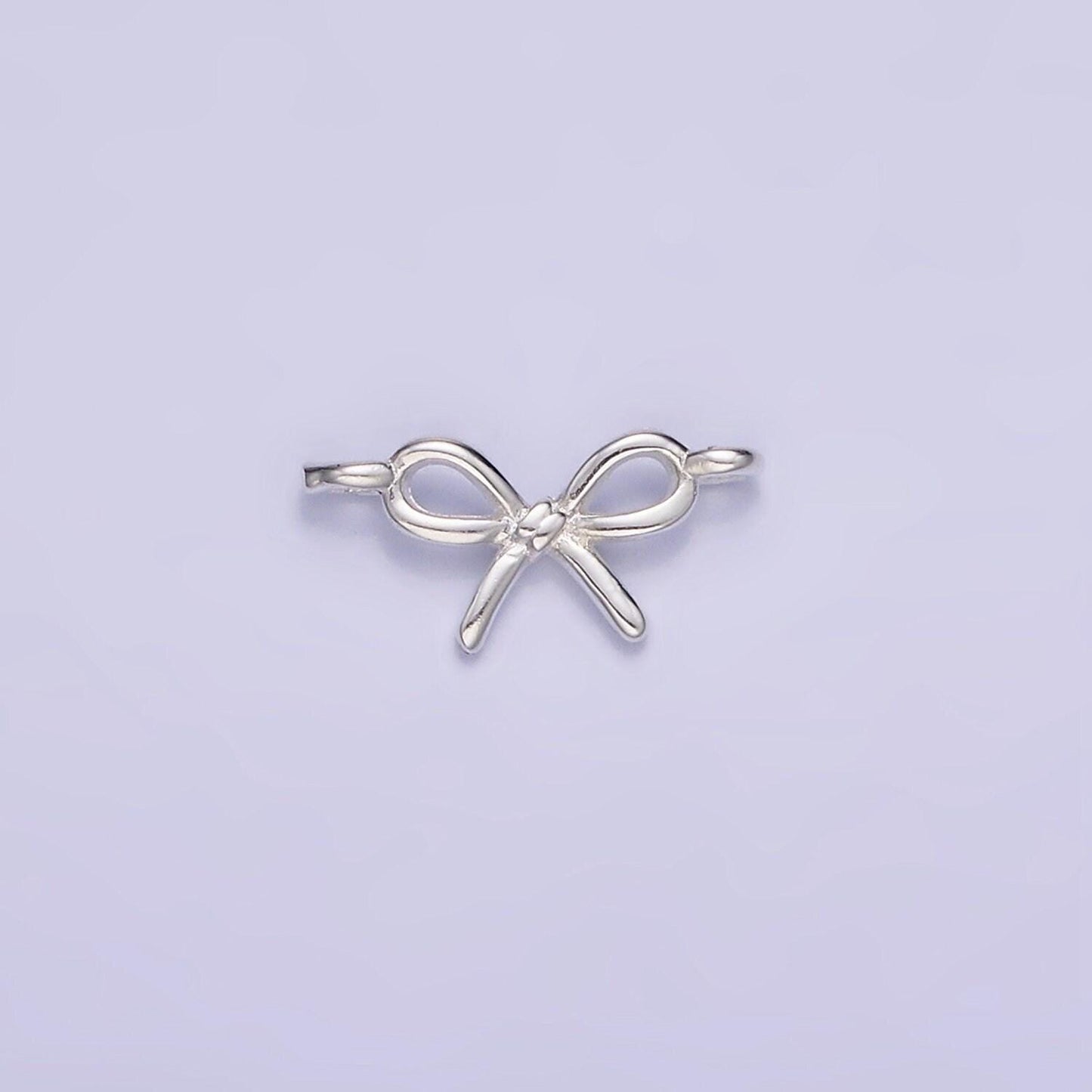 Mini 14k gold filled bow charm connector 11mm tiny bow link connector for bracelet necklace supply jewelry making | g391, sl-490