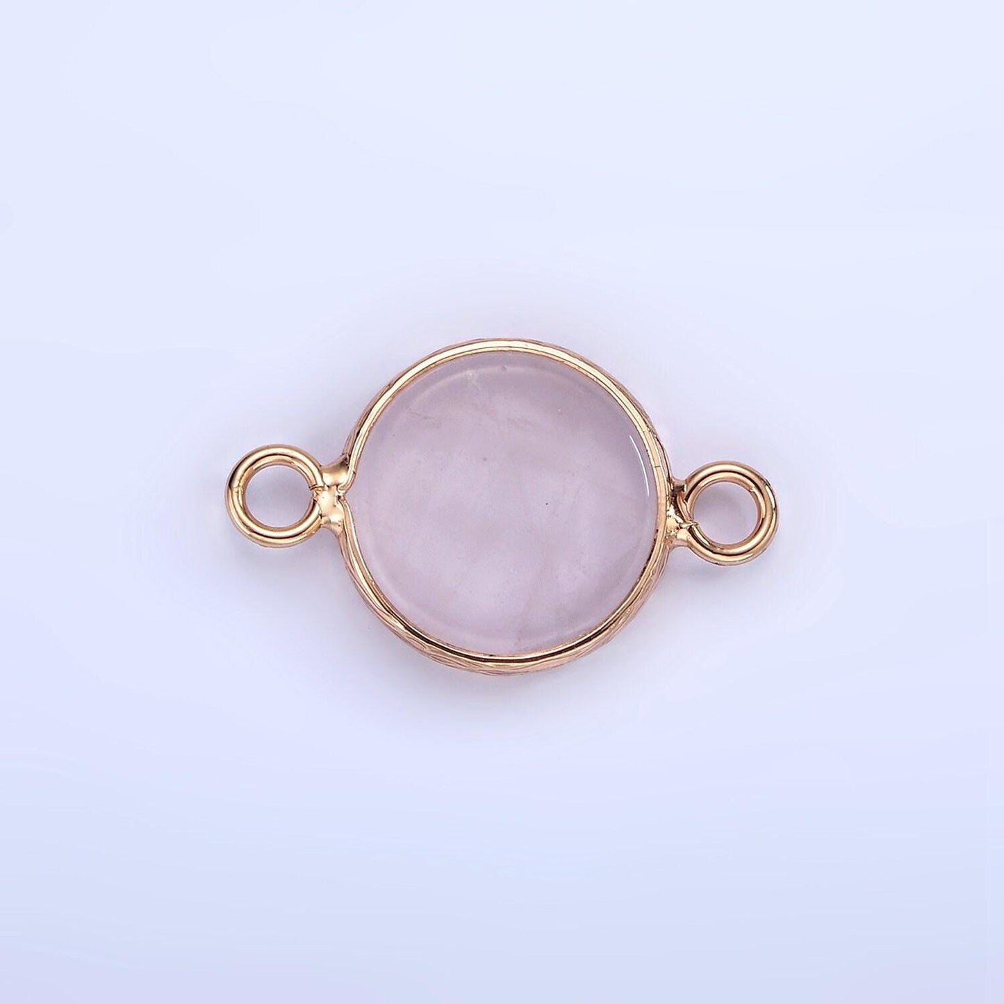 14k gold filled howlite, amazonite, rose quartz, onyx round connector | g024 g207 - g029