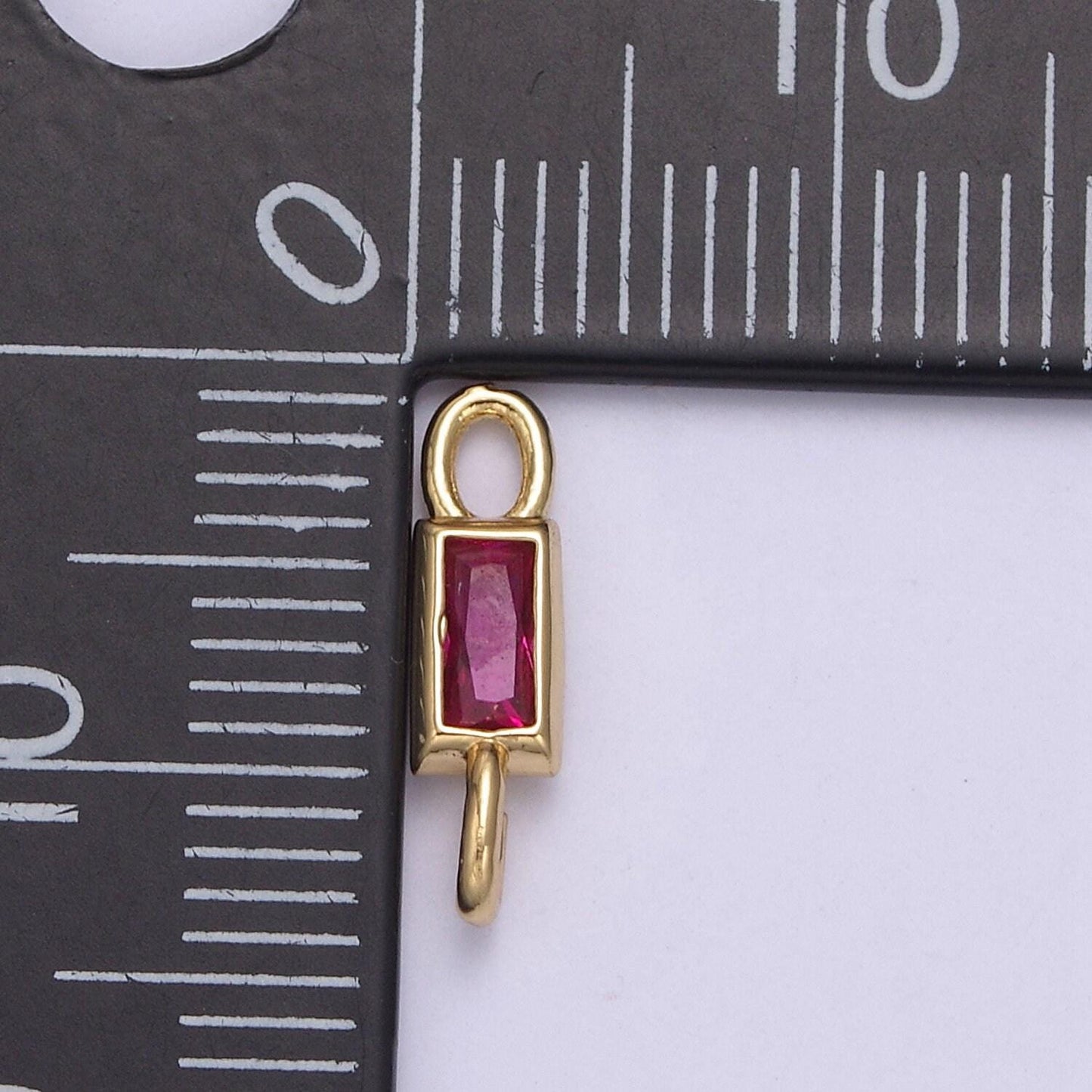 Mini cz charm 13.2x3.6mm cubic zirconia link connectors for jewelry making earring necklace bracelet connectors | f-701~f-704