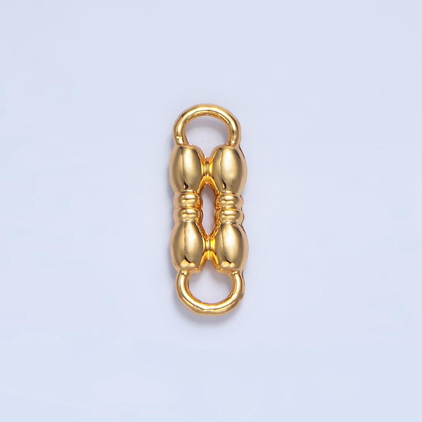 Bubble geometric 24k gold filled geometric connector | f-468