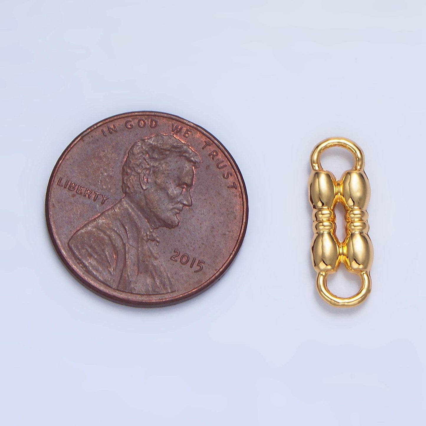Bubble geometric 24k gold filled geometric connector | f-468