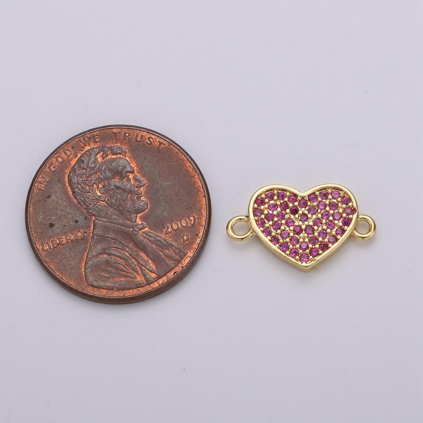 1pc gold micro pave cz heart charm connector love micro pave cz heart connector for bracelet and necklace supply, cogf 463, 464, 465