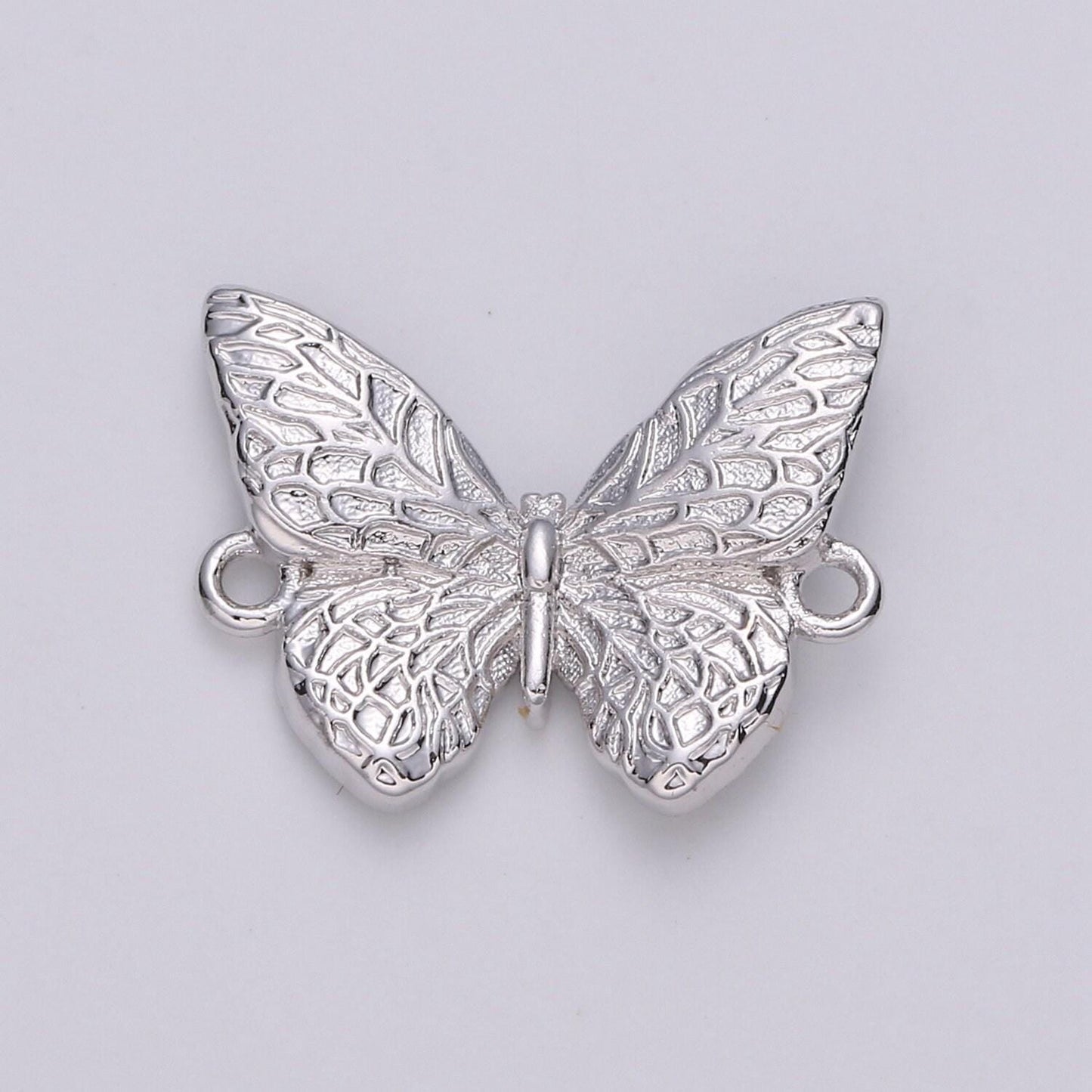 1pc gold butterfly charm connector bracelet necklace connector mariposa pendant charm link rose gold silver butterfly,459,460,461