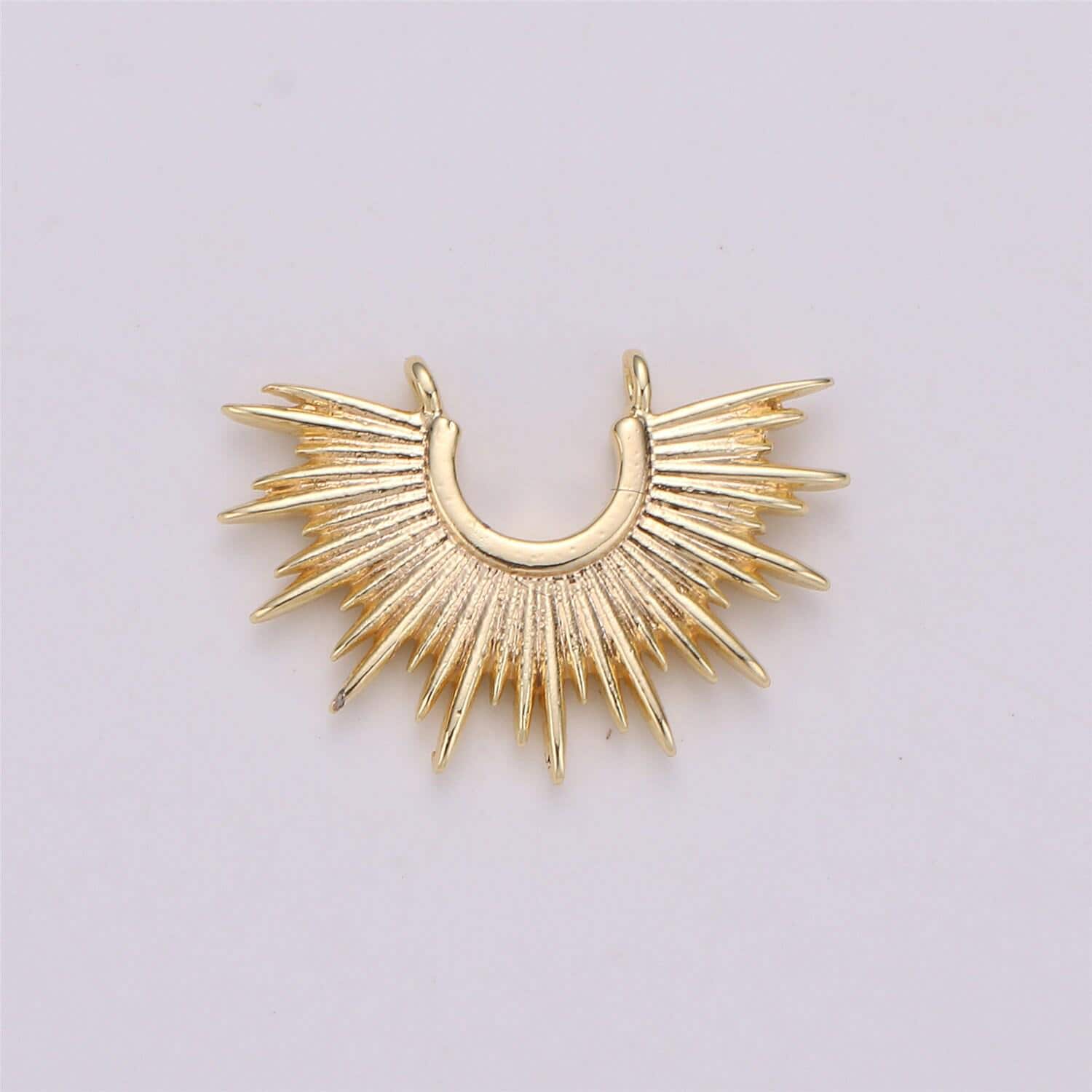 Sun burst connector charms , celestial drop charm pendant, wholesale connector jewelry, bracelet & necklace connector, f288