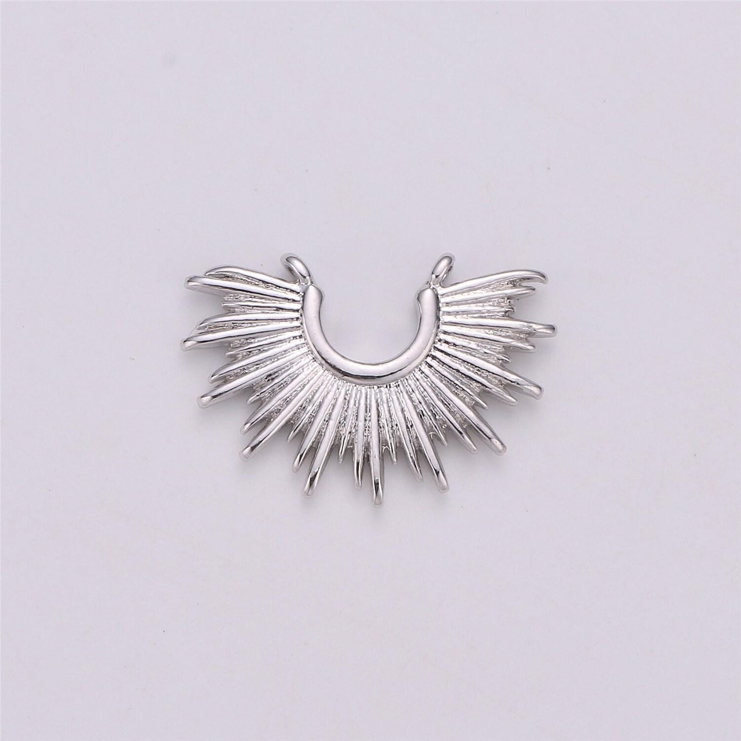 Sun burst connector charms , celestial drop charm pendant, wholesale connector jewelry, bracelet & necklace connector, f288