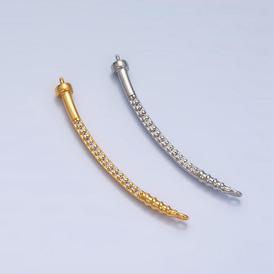 Dainty gold filed nail connector for bracelet necklace component jewelry making supply f-131