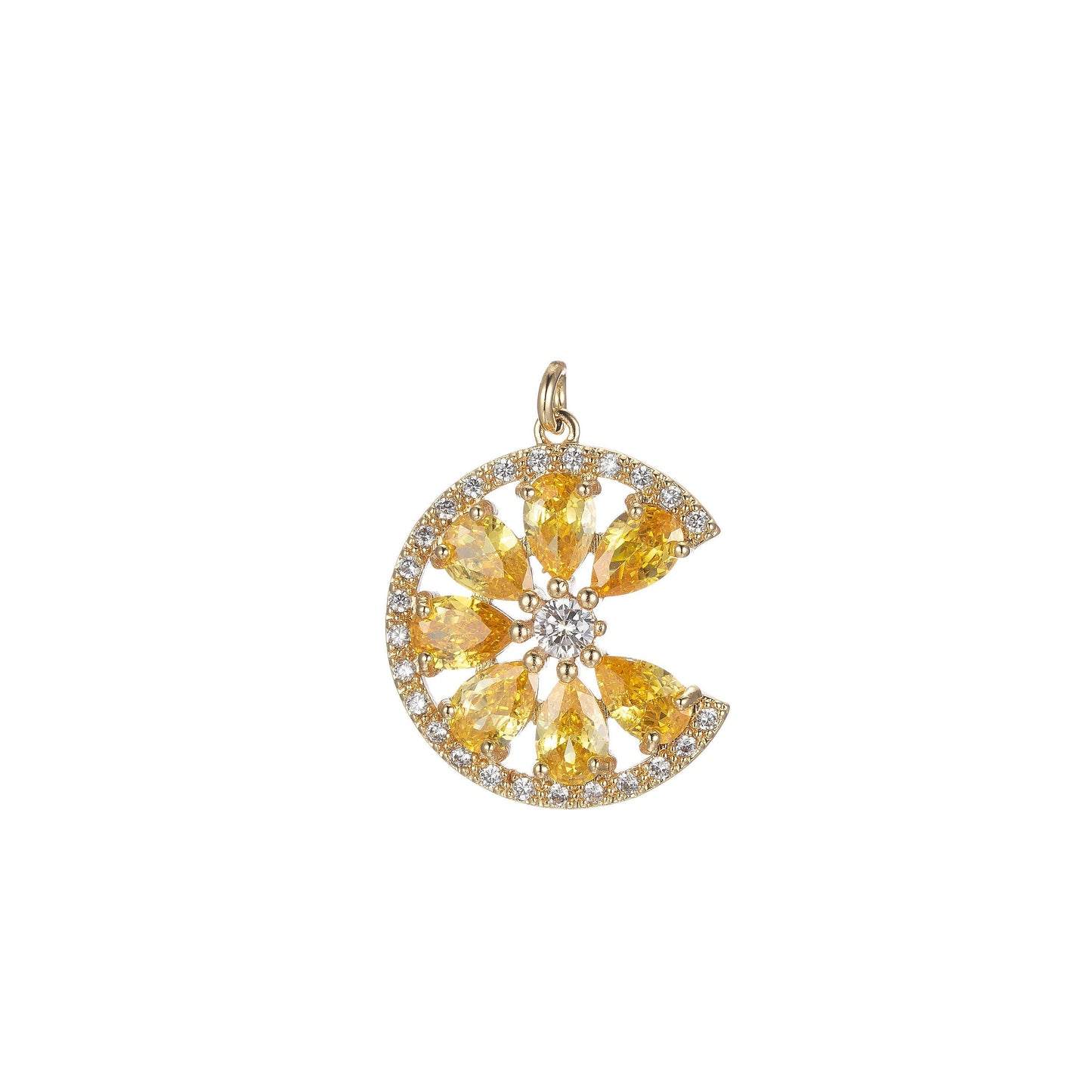 Cubic sun pendant sunburst charm necklace, celestial jewelry layering necklace, gifts for her pink yellow birthstone jewelry micro pave e843