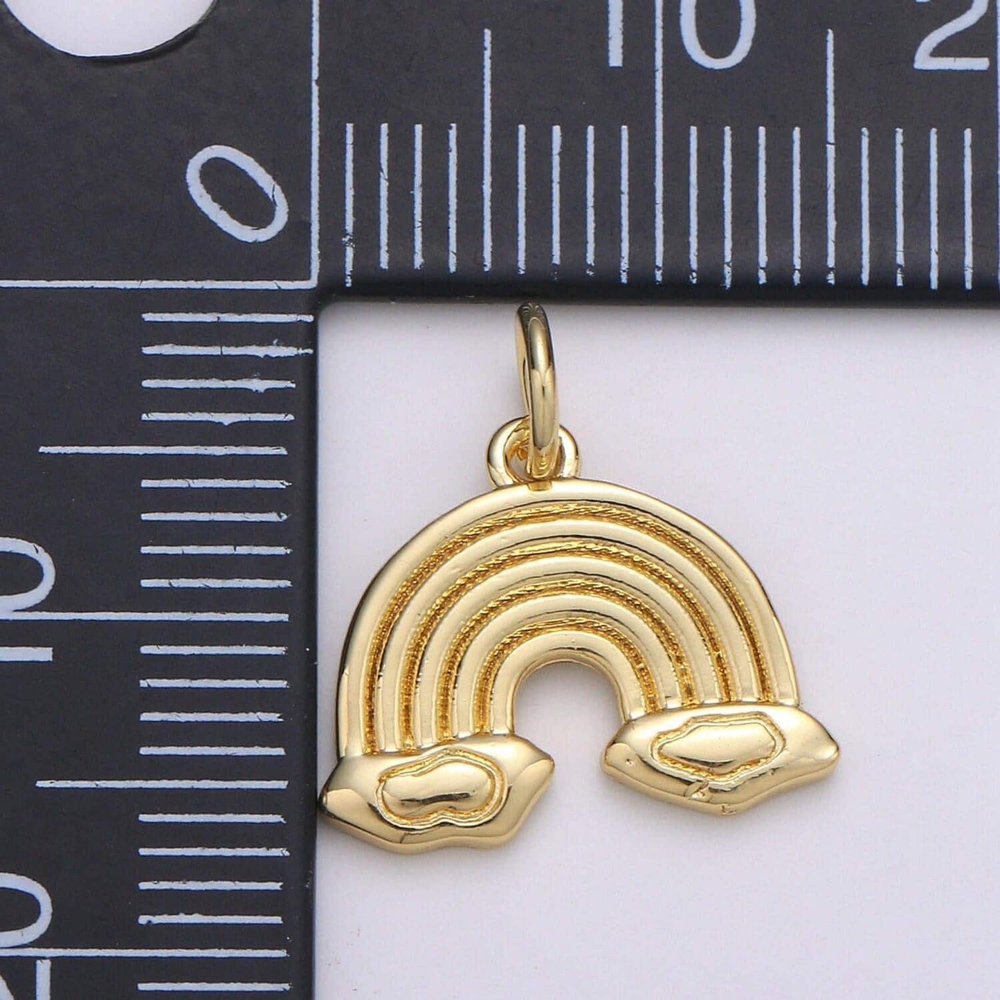 Mini gold charm rainbow charm dainty cloud charm for bracelet necklace supply e-66
