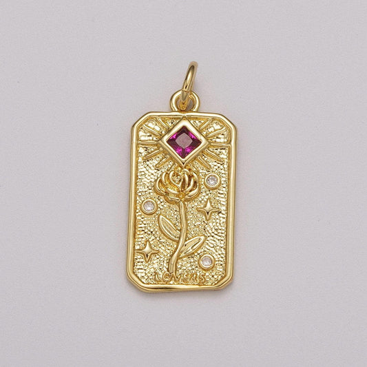 Dandellion flower charm 14k gold filed dainty floral medallion charm oval rustic pendant for minimalist jewelry supply e-607
