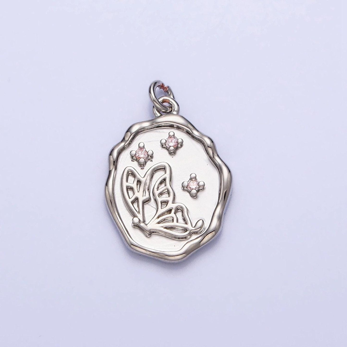 Dainty gold butterfly charm cubic animal charm mariposa monrach pendant dangle charms for bracelet necklace earring supply component e415
